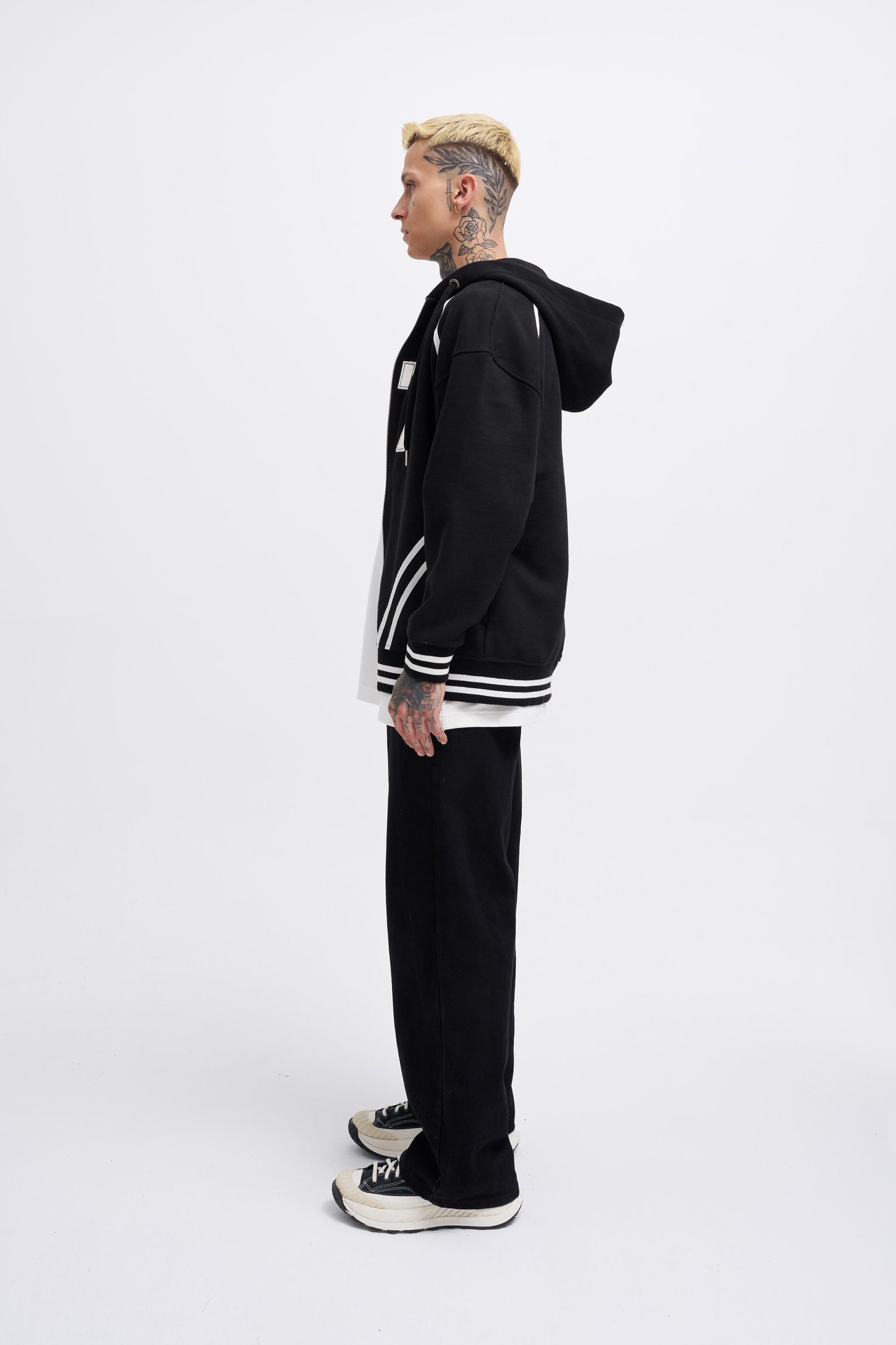 Erkek 87 Aplique Zip Jacket BLACK