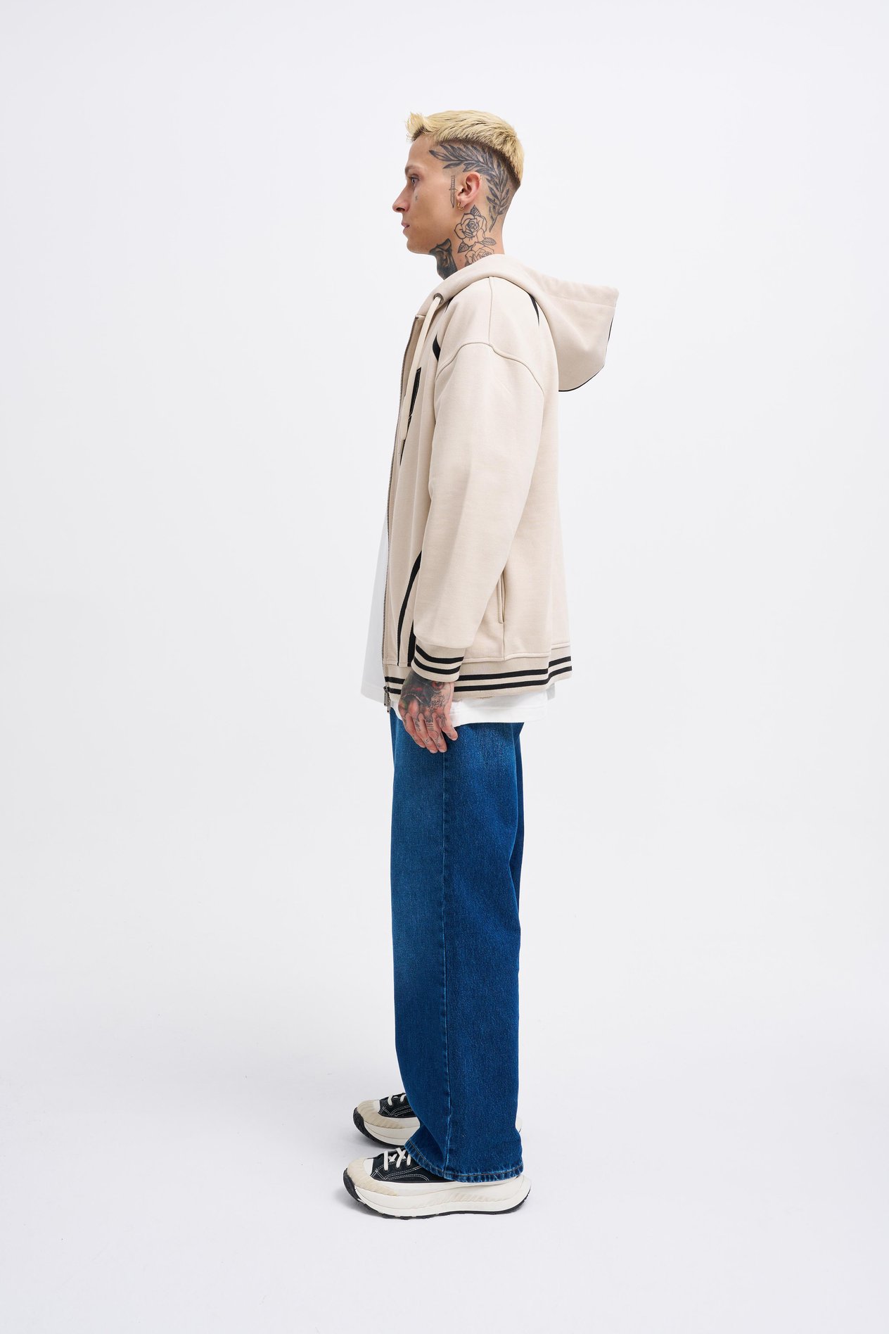 Erkek 87 Aplique Zip Jacket SOFT BEIGE