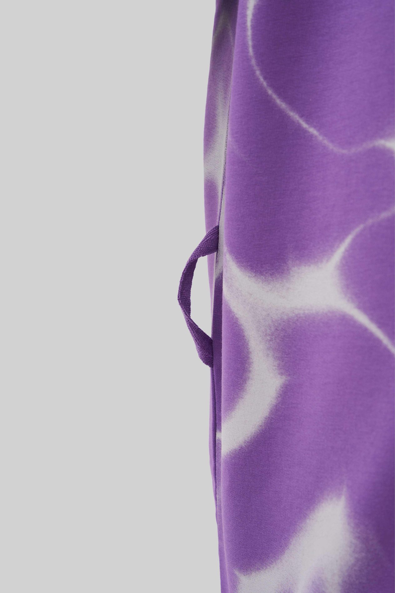 Erkek All Over Abstract Pattern Printed Oversi̇ze Ti̇şört NEW PURPLE