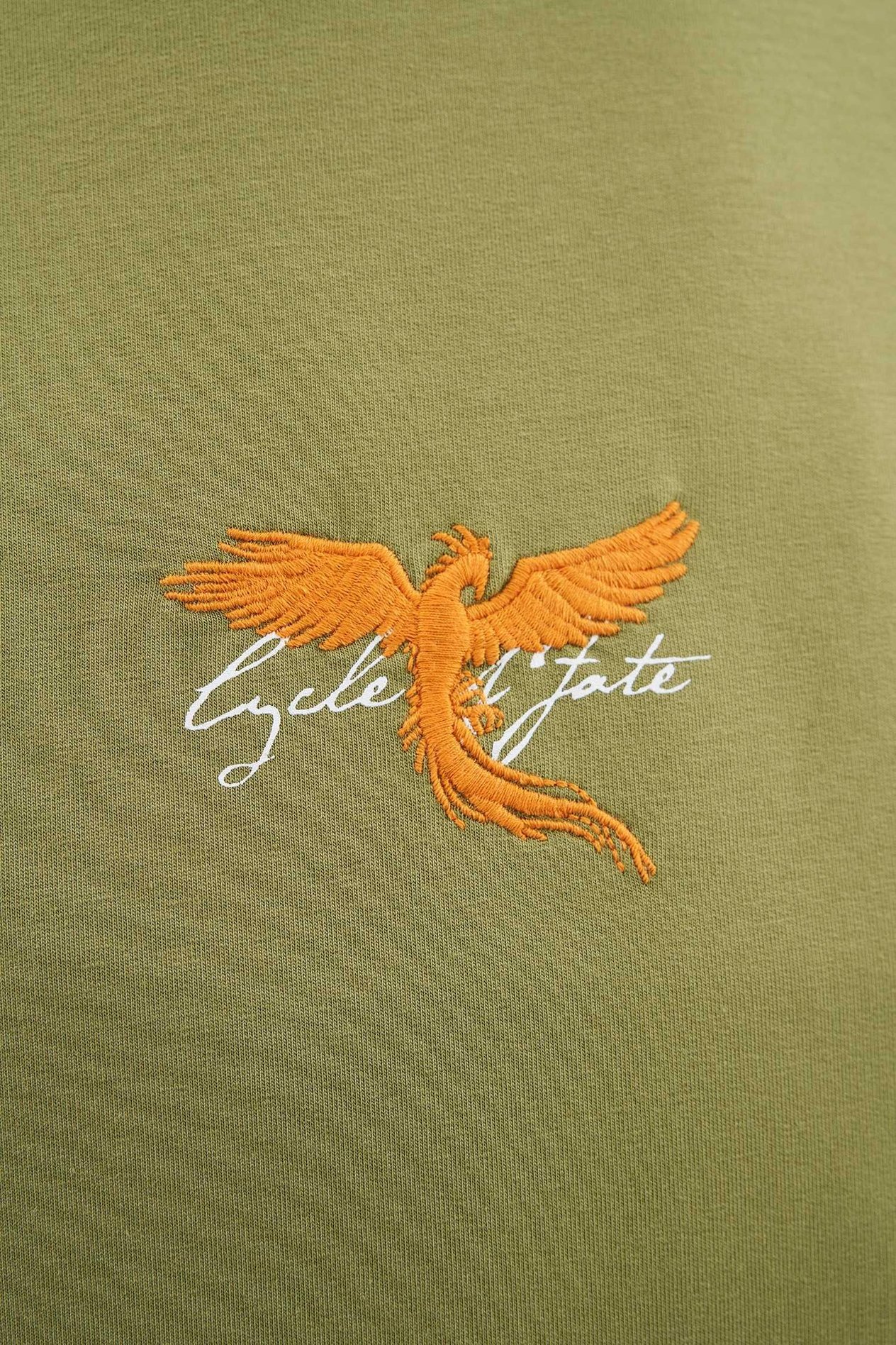 Erkek Anka Printed Oversi̇ze Ti̇şört ARMY GREEN