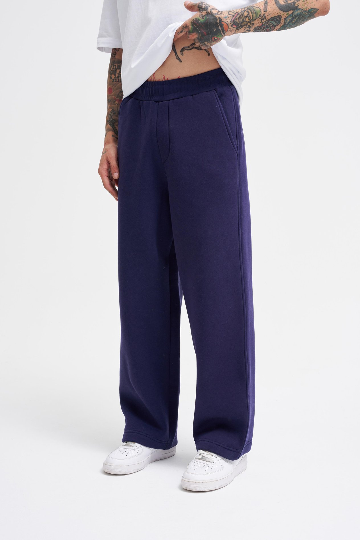 Erkek Baggy Oversize Lacivert Eşofman Altı