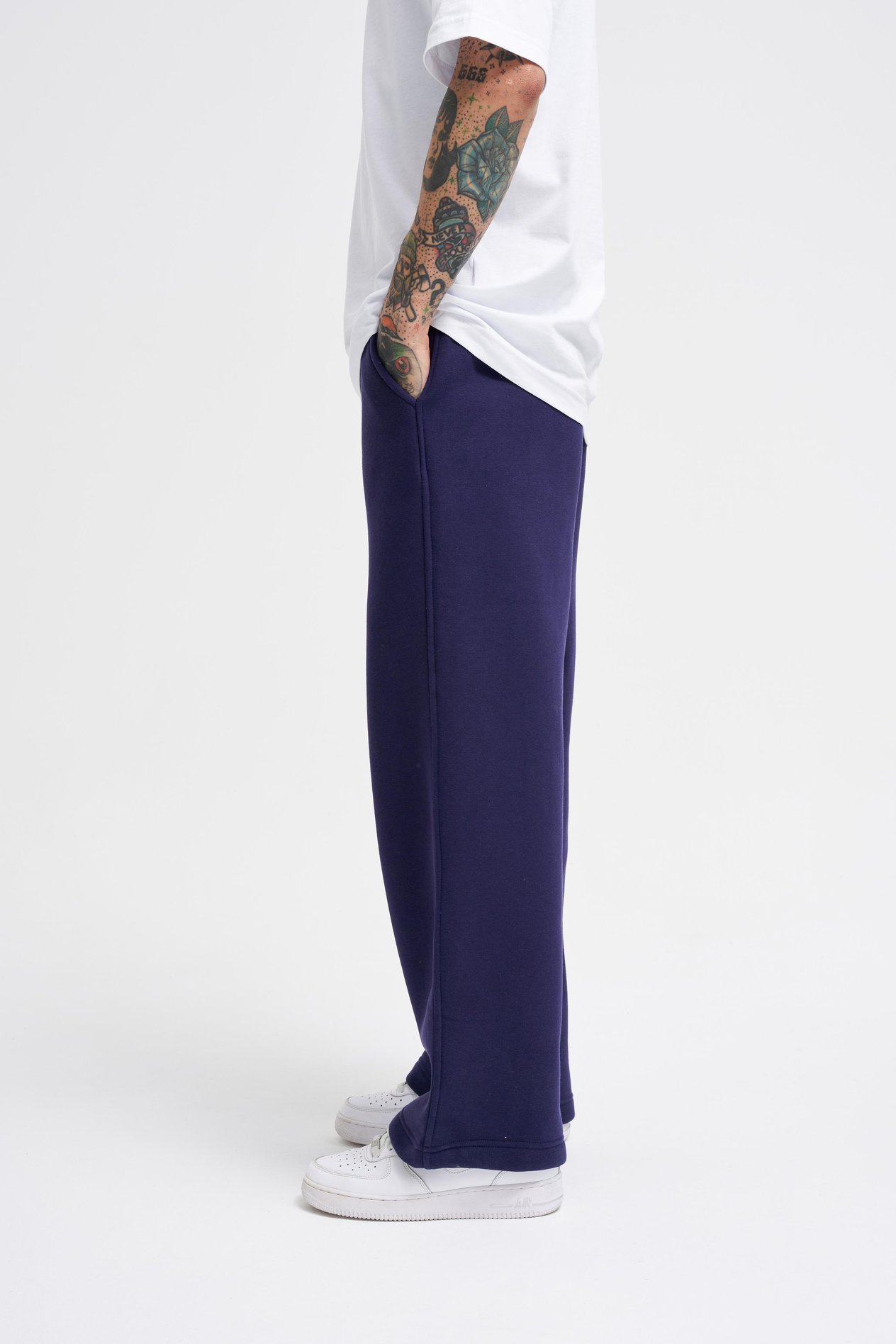 Erkek Baggy Oversize Lacivert Eşofman Altı