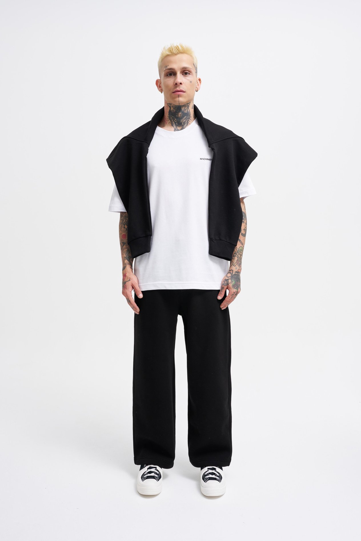 Erkek Baggy Oversize Siyah Eşofman Altı