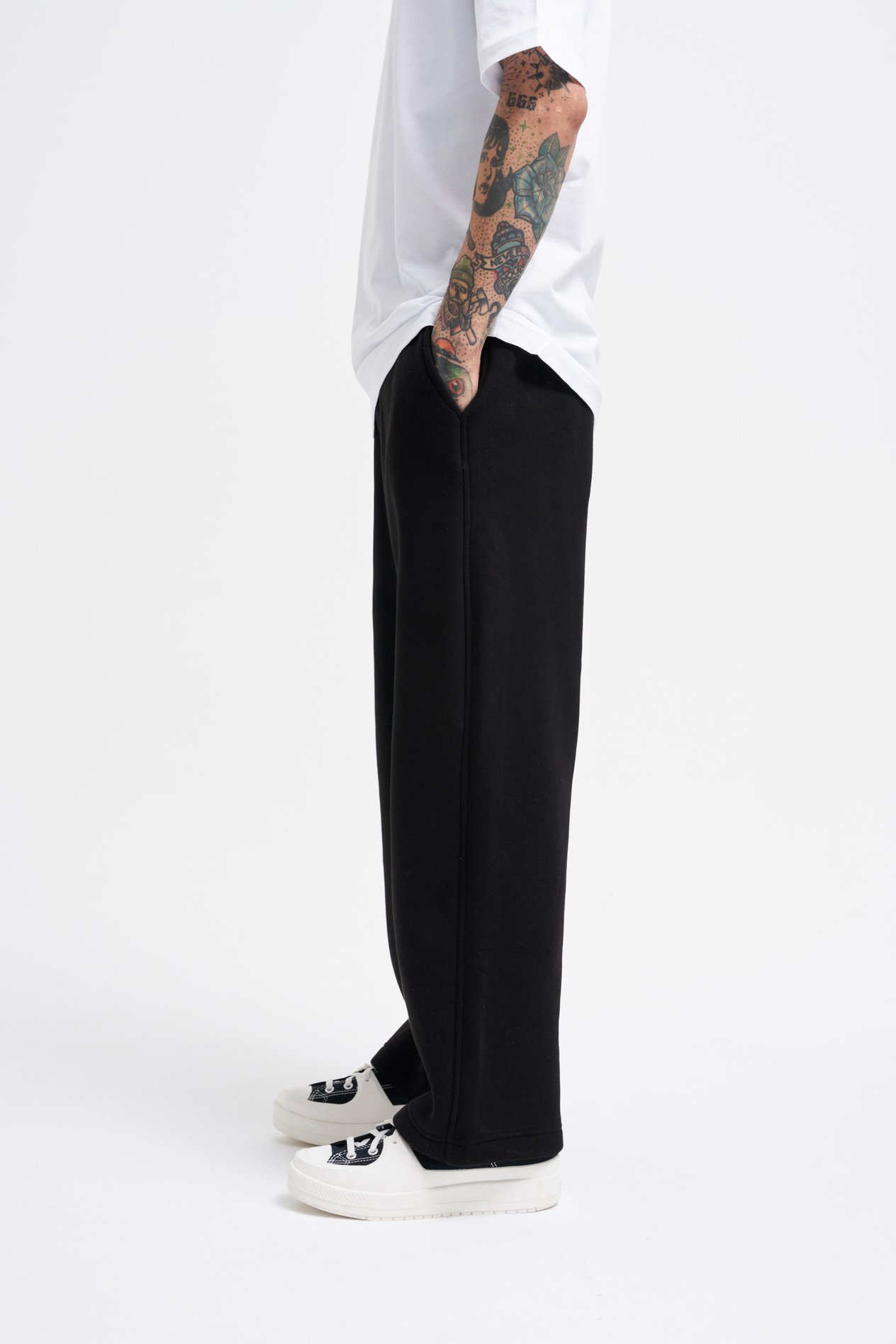 Erkek Baggy Oversize Siyah Eşofman Altı