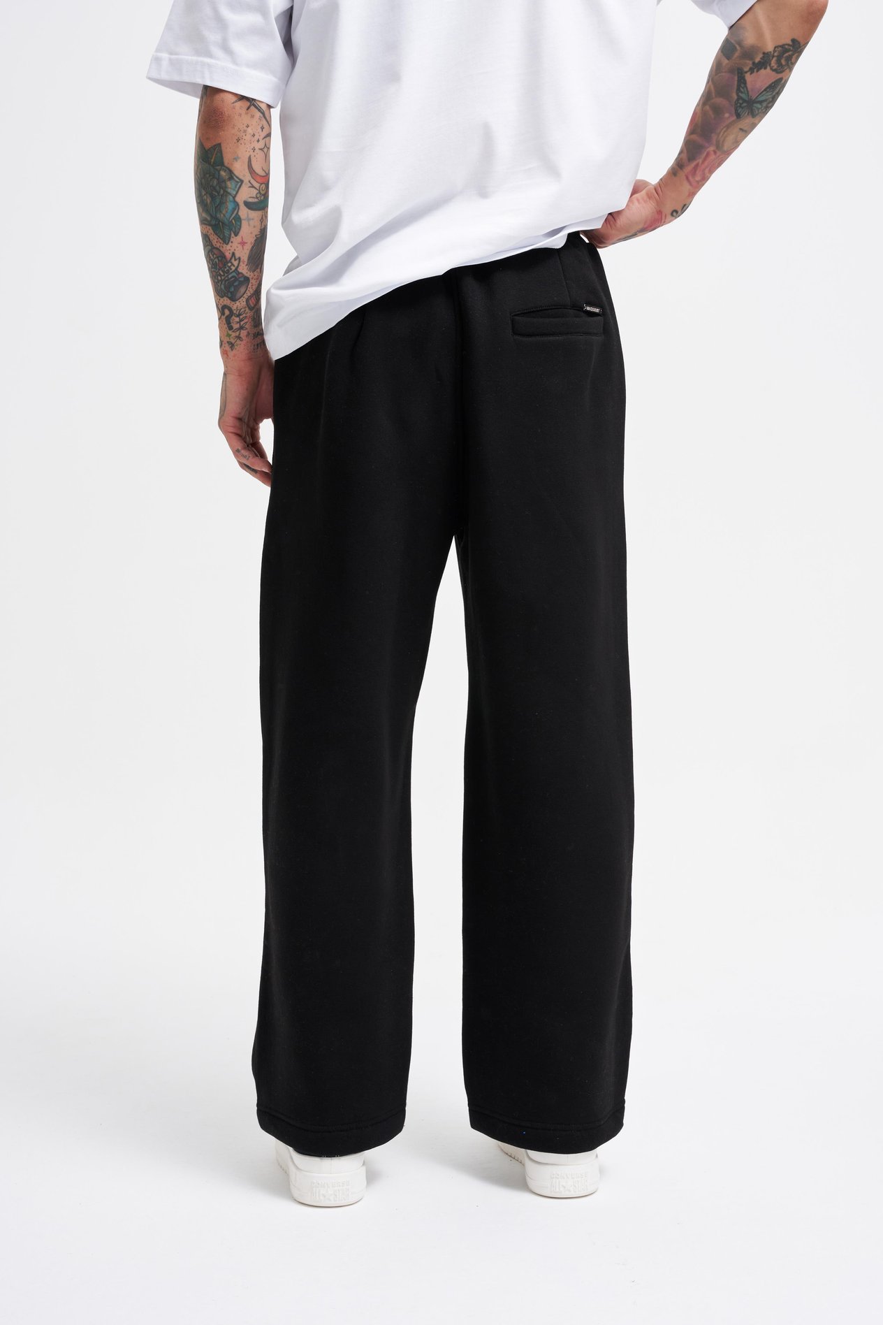 Erkek Baggy Oversize Siyah Eşofman Altı