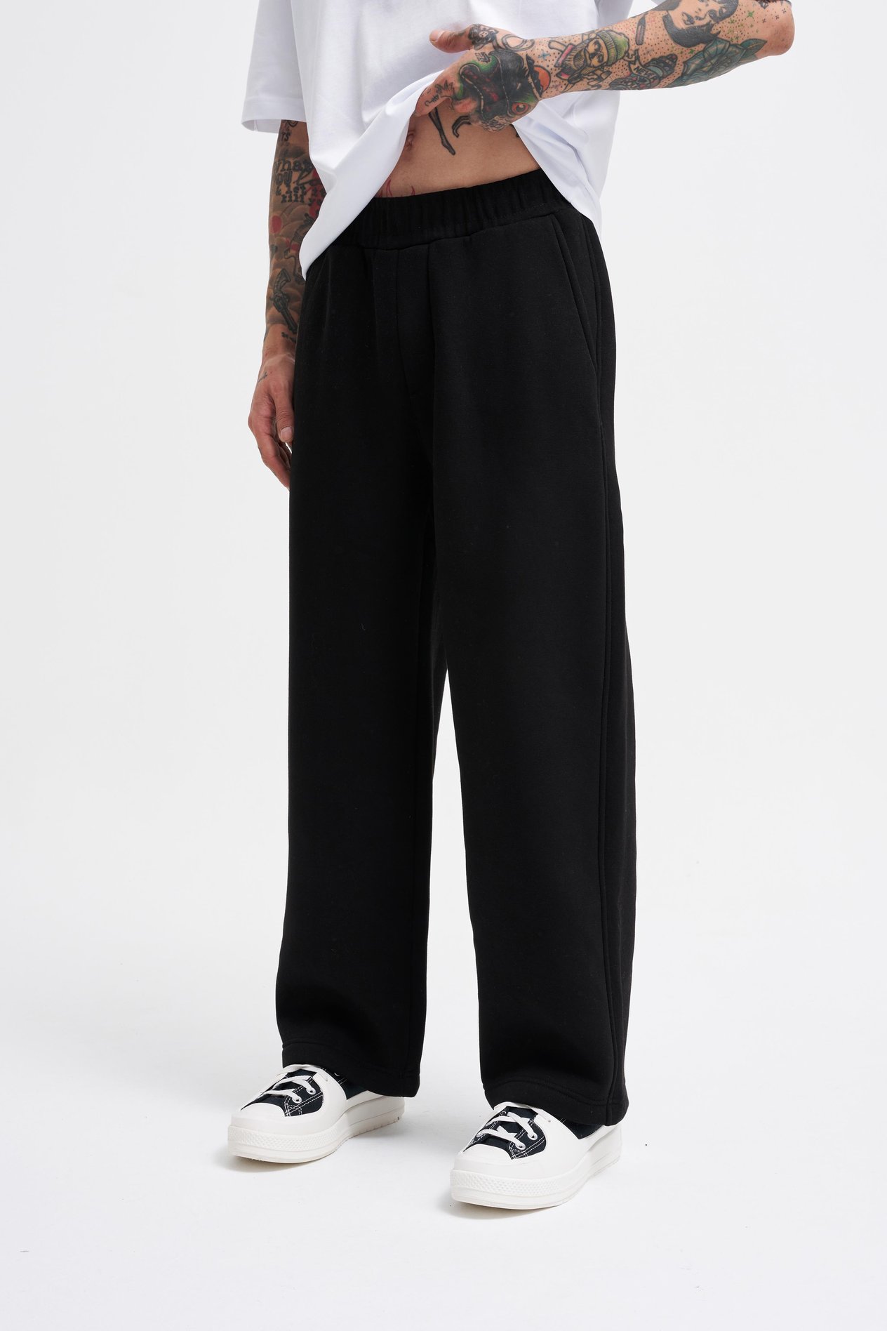 Erkek Baggy Oversize Siyah Eşofman Altı