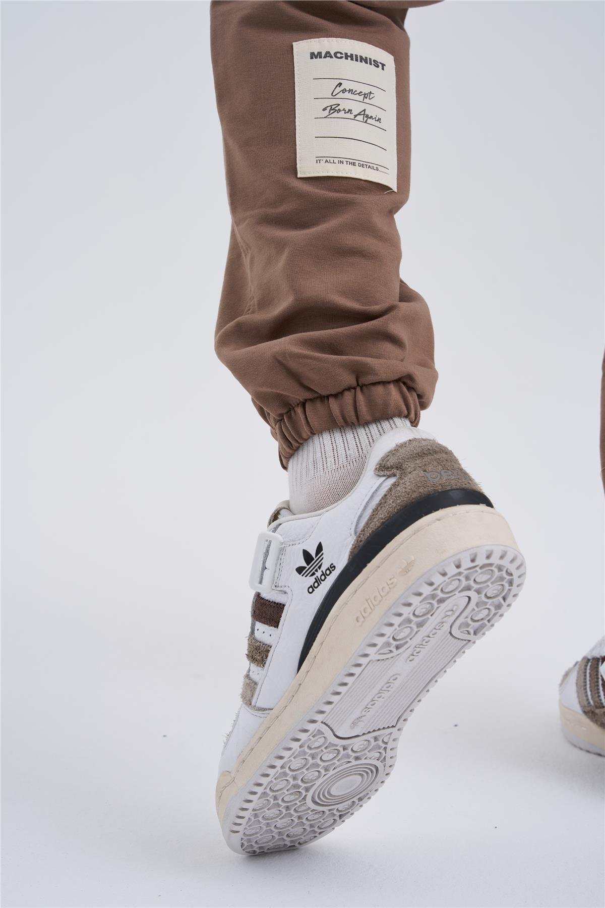 Erkek Basic 3 Cepli Jogger Oversize Kahve Eşofman Altı