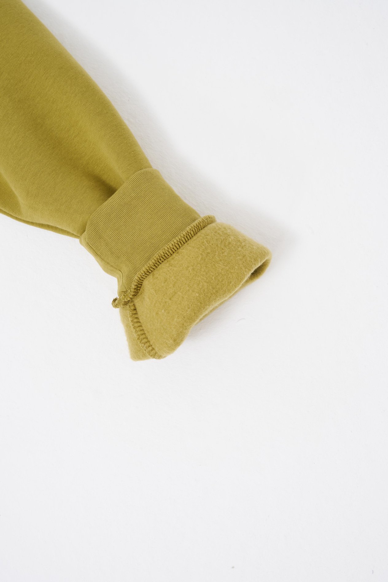 Erkek Basic Bisiklet Yaka Oversize Yeşil Sweatshirt