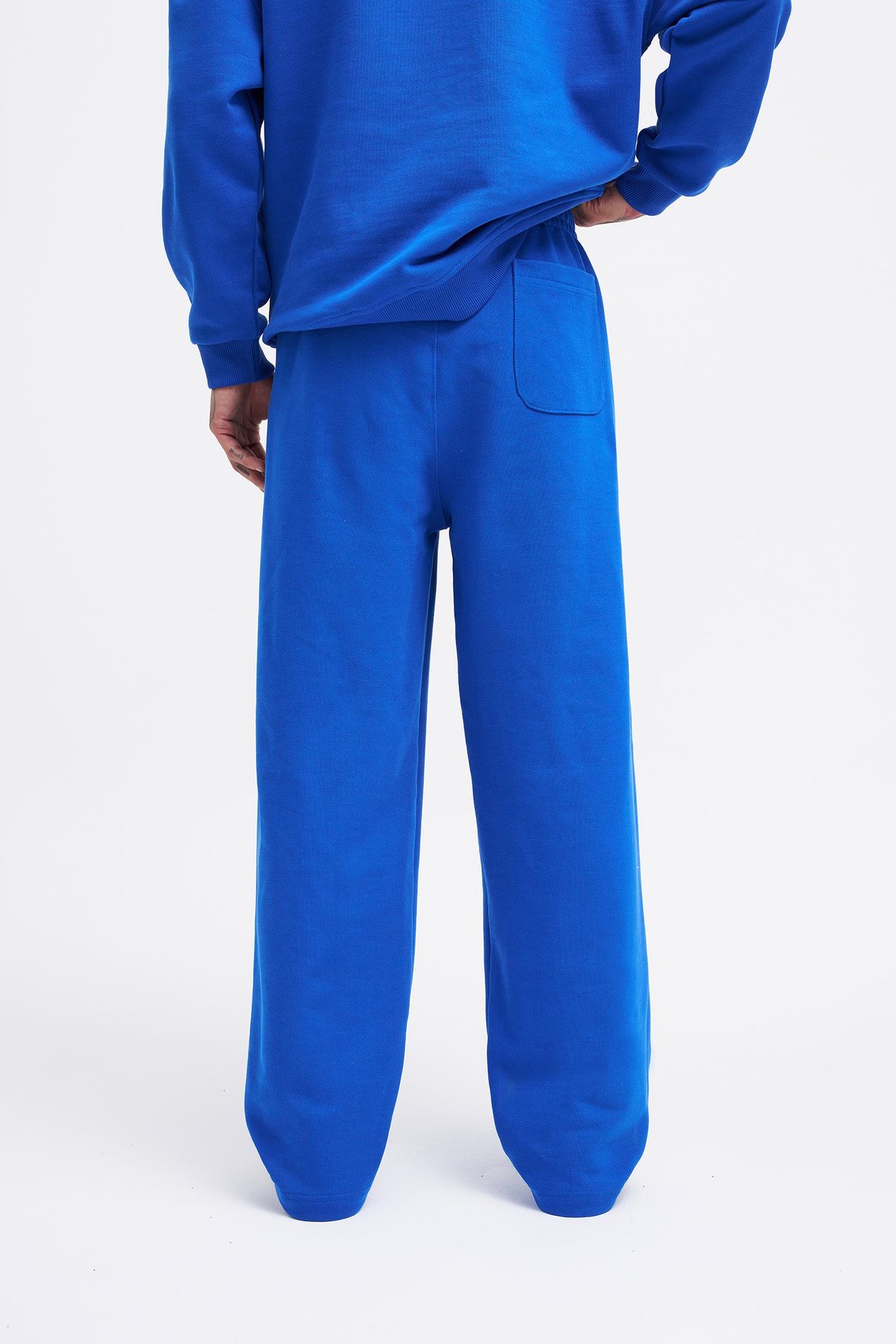 Erkek Basic Diagonal Baggy Eşofman Altı SOFT BLUE