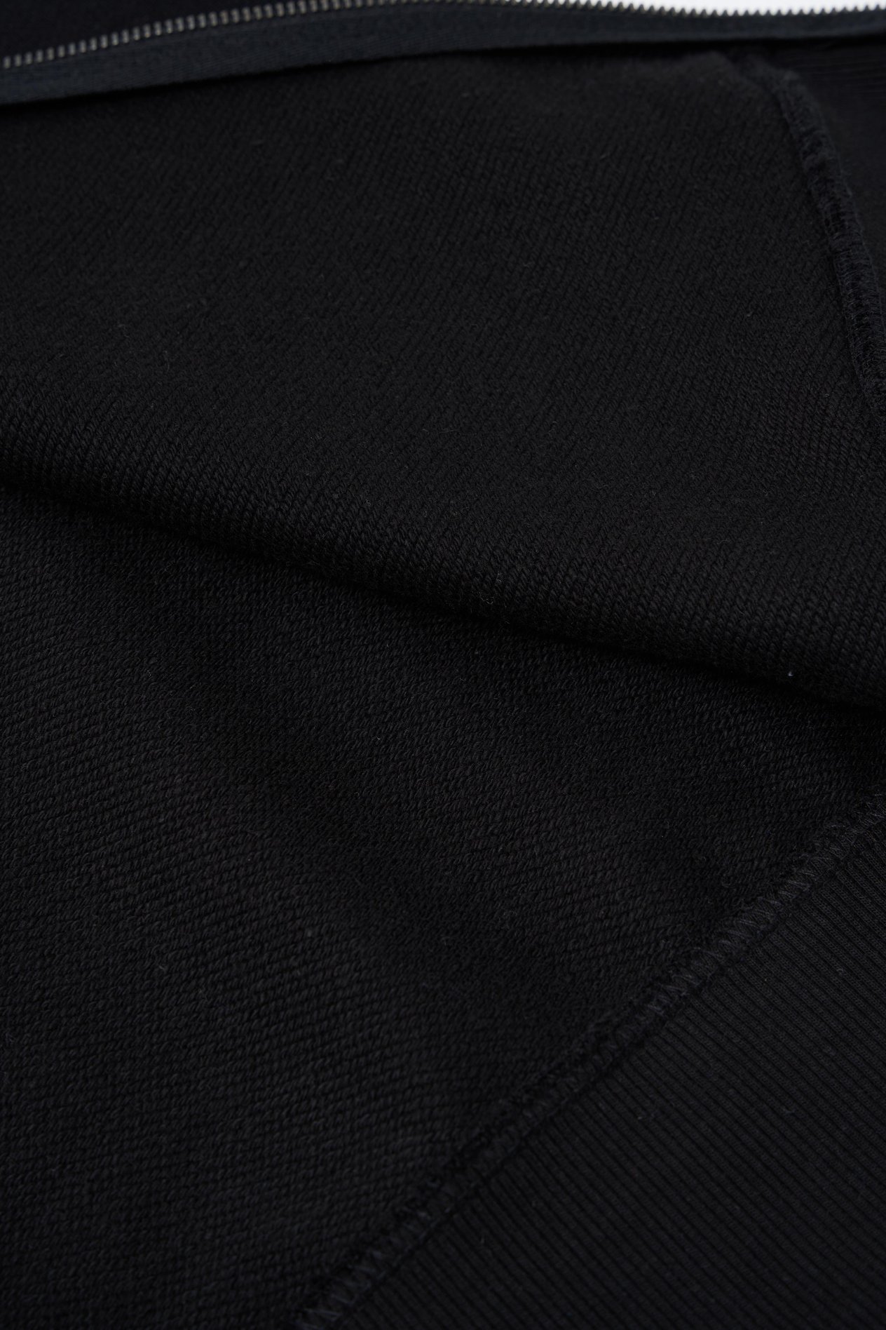 Erkek Basic Diagonal Swearshirt BLACK