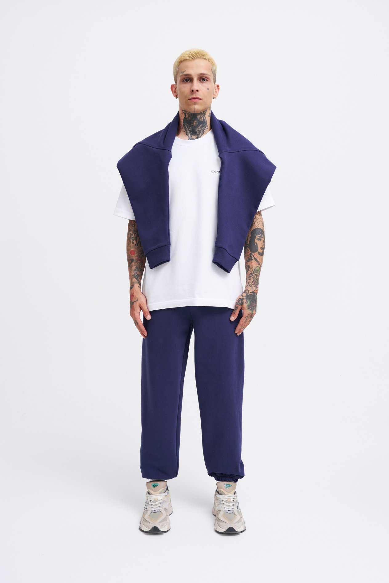 Erkek Basic Diagornel Jogger Eşofman Altı MIDNIGHT BLUE