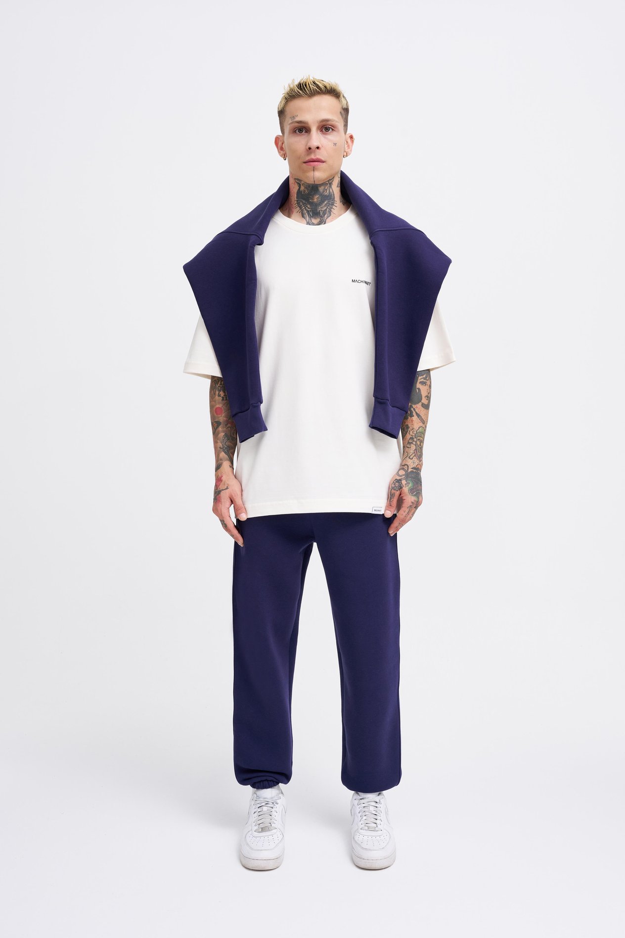 Erkek Basic Jogger Relaxed Lacivert Eşofman Altı
