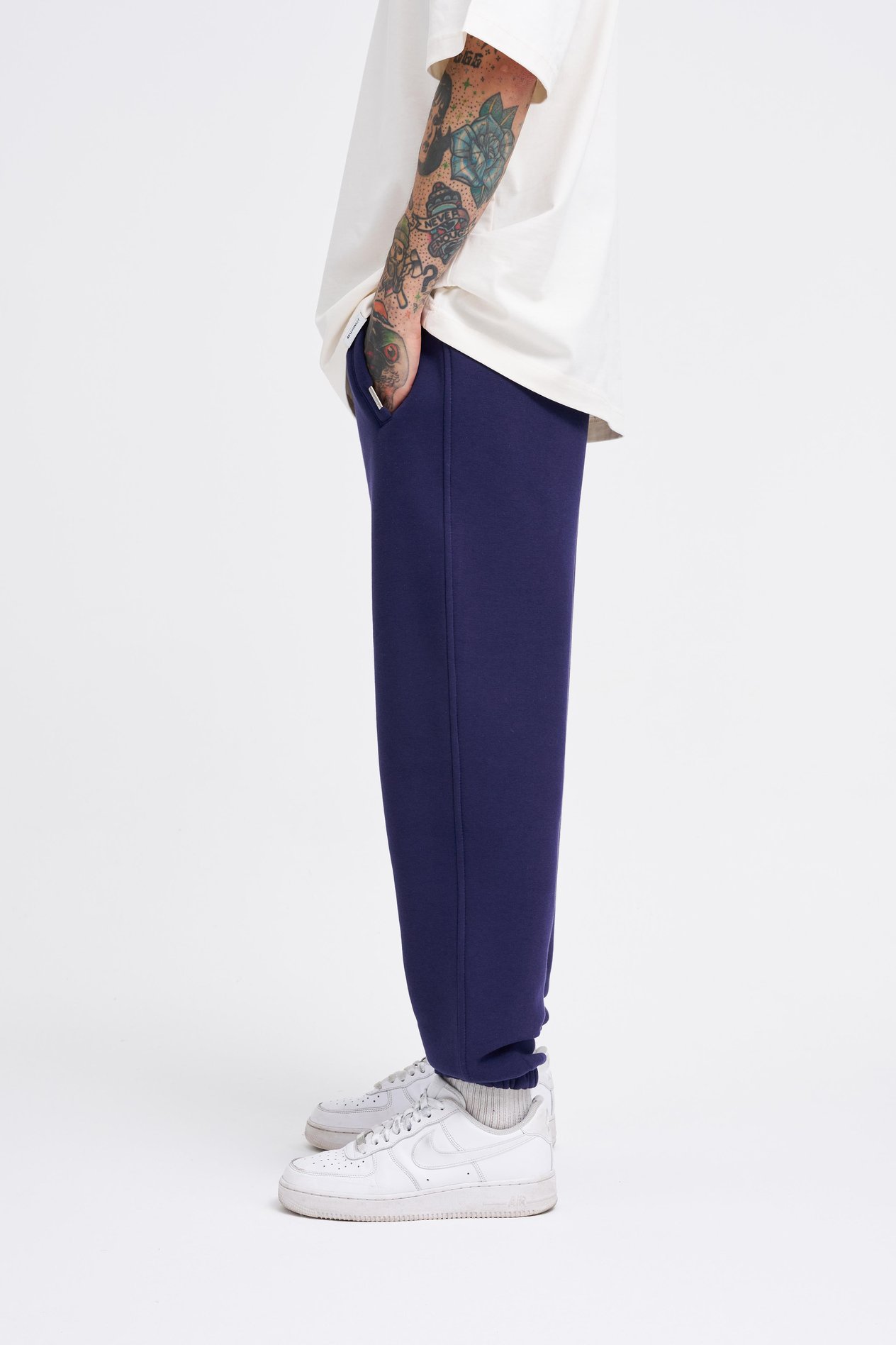 Erkek Basic Jogger Relaxed Lacivert Eşofman Altı