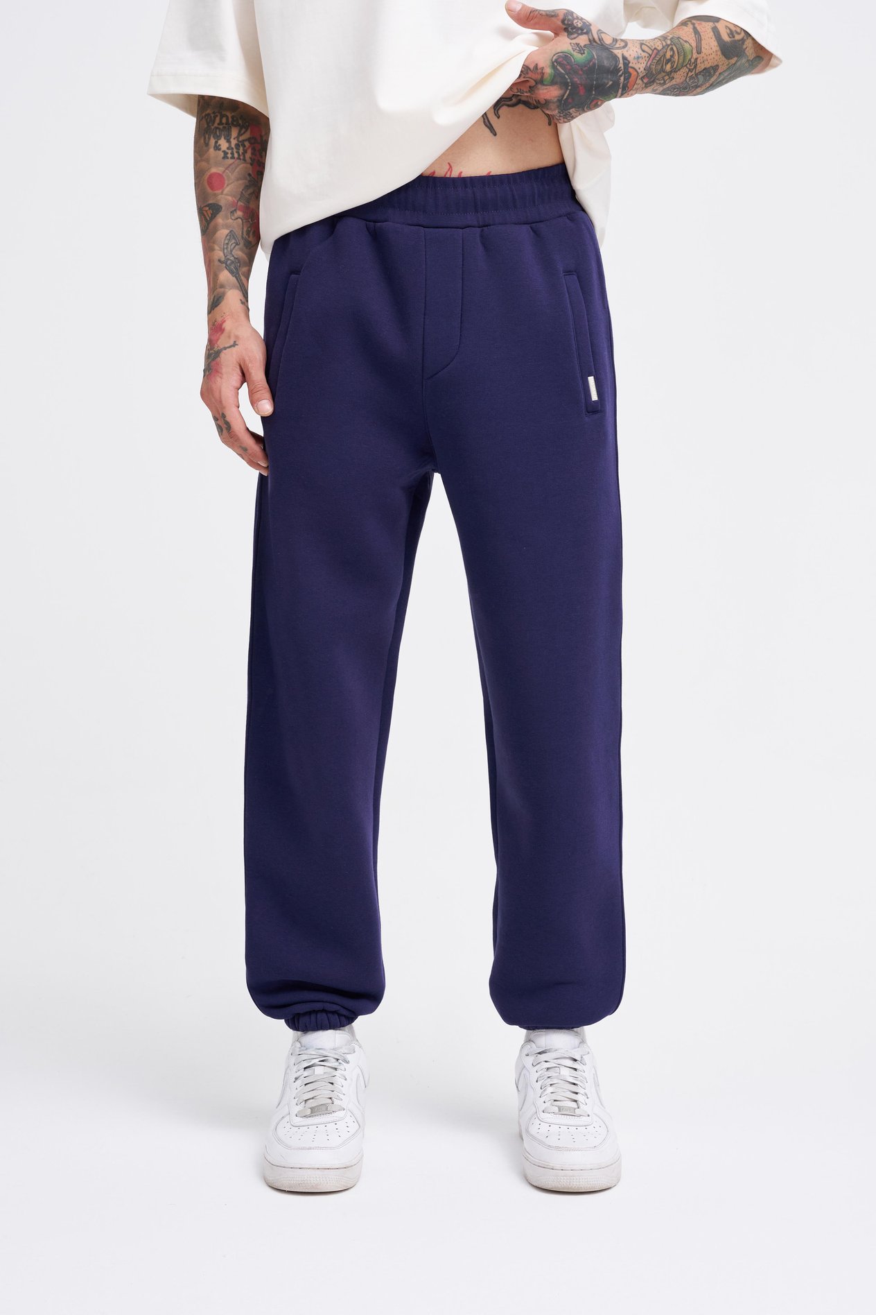 Erkek Basic Jogger Relaxed Lacivert Eşofman Altı