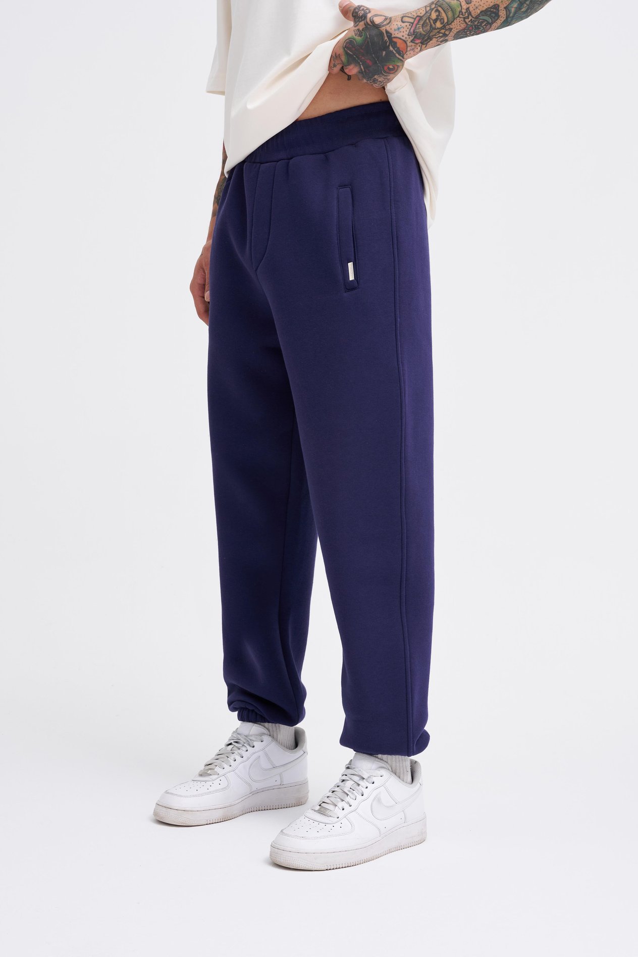 Erkek Basic Jogger Relaxed Lacivert Eşofman Altı