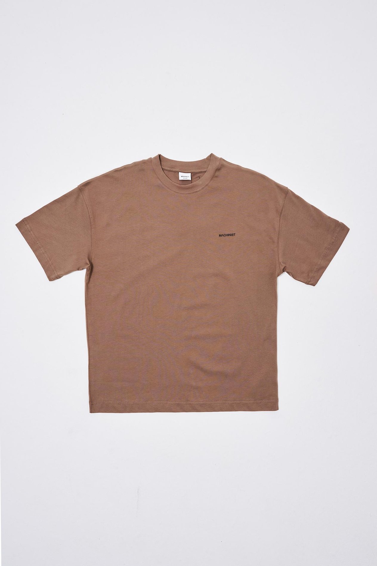 Erkek Basic Pamuklu Oversize Kahve Tişört