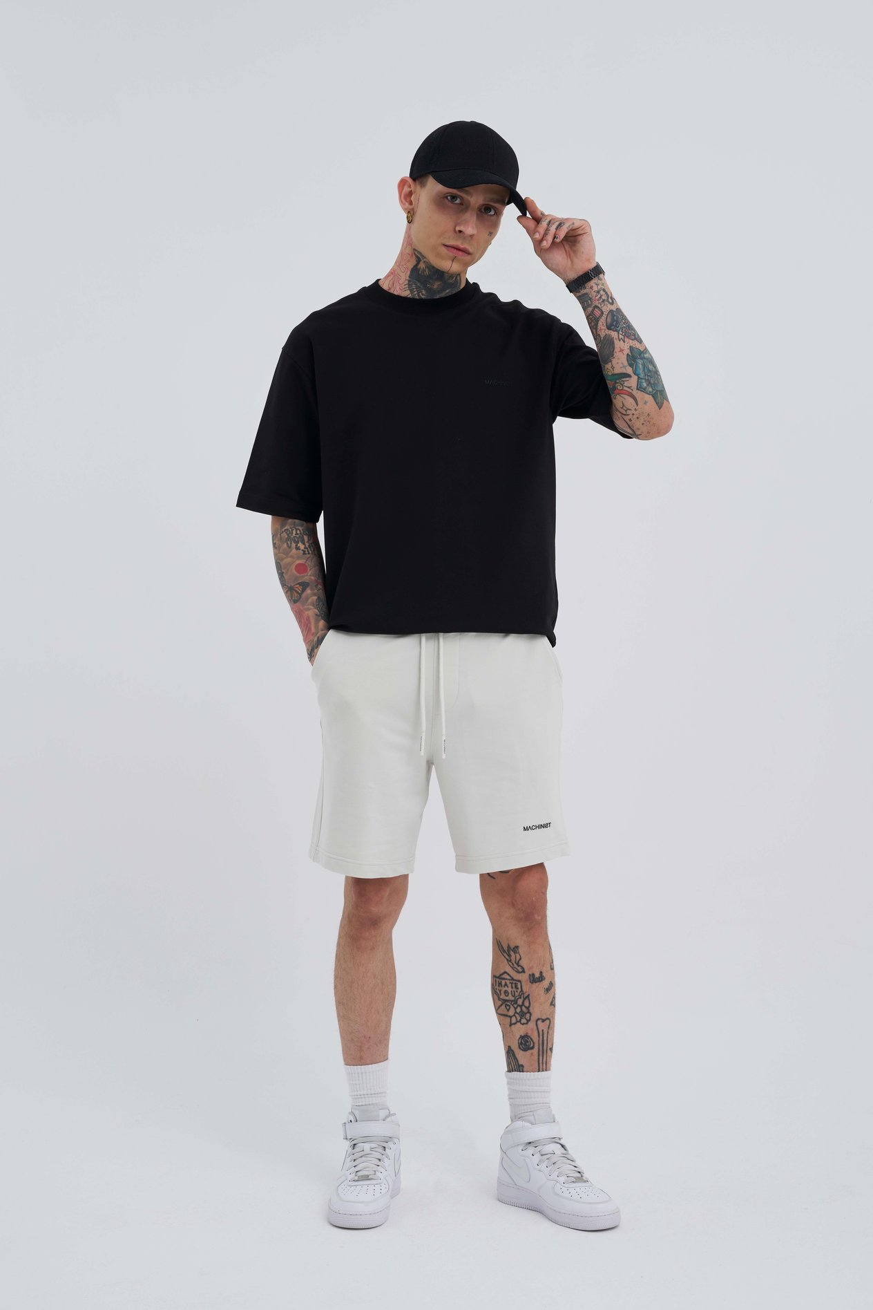 Erkek Basic Relaxed Gri Şort