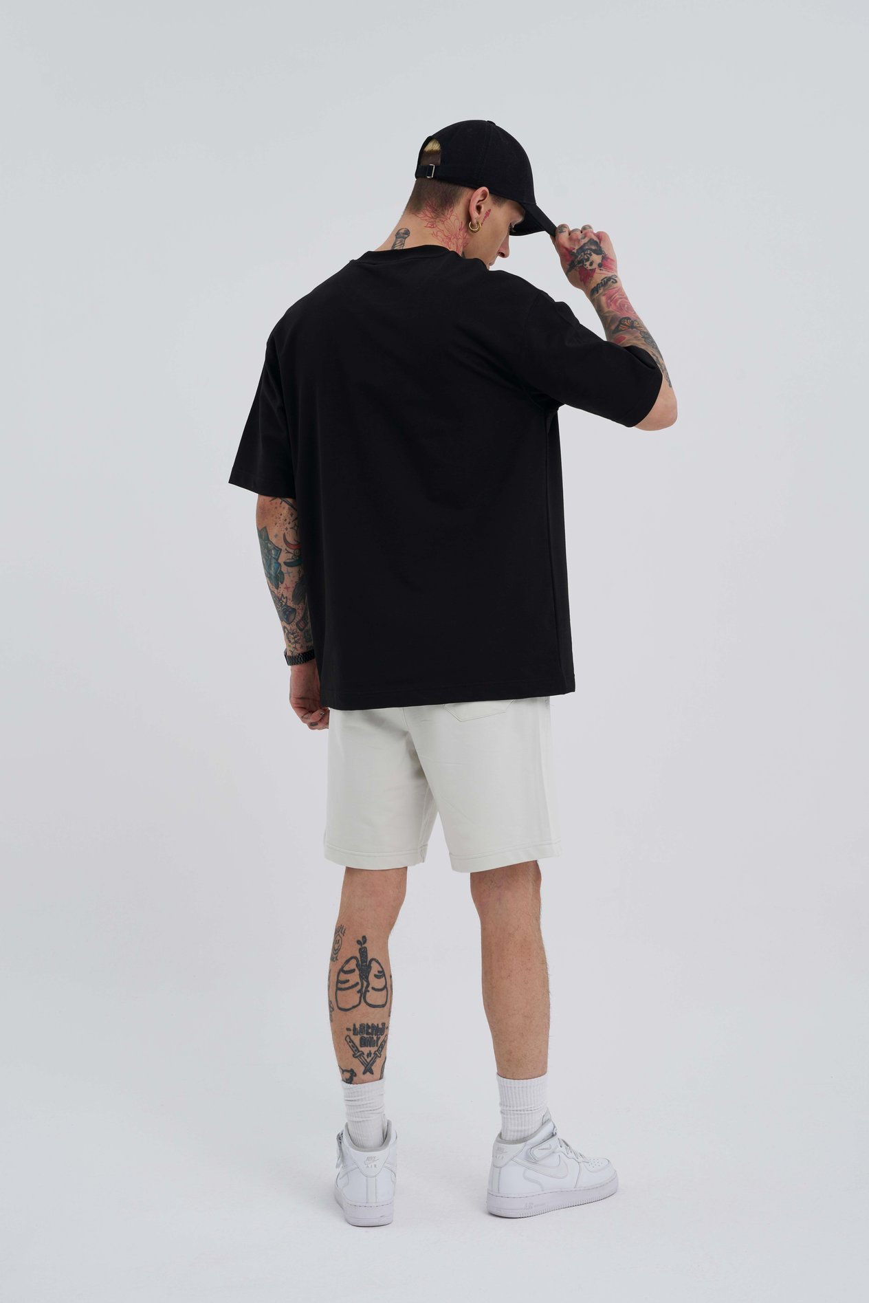 Erkek Basic Relaxed Gri Şort