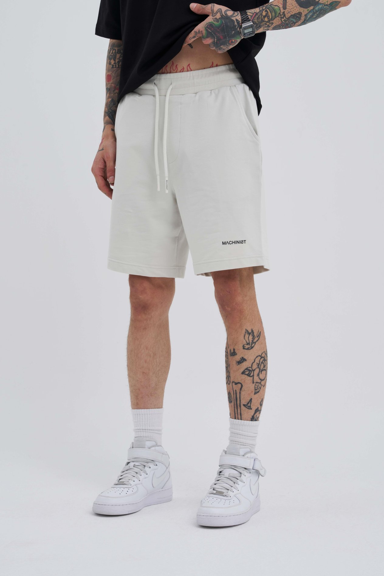 Erkek Basic Relaxed Gri Şort