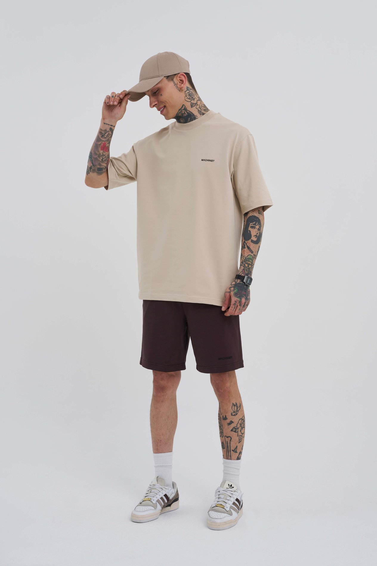 Erkek Basic Relaxed Koyu Kahve Şort