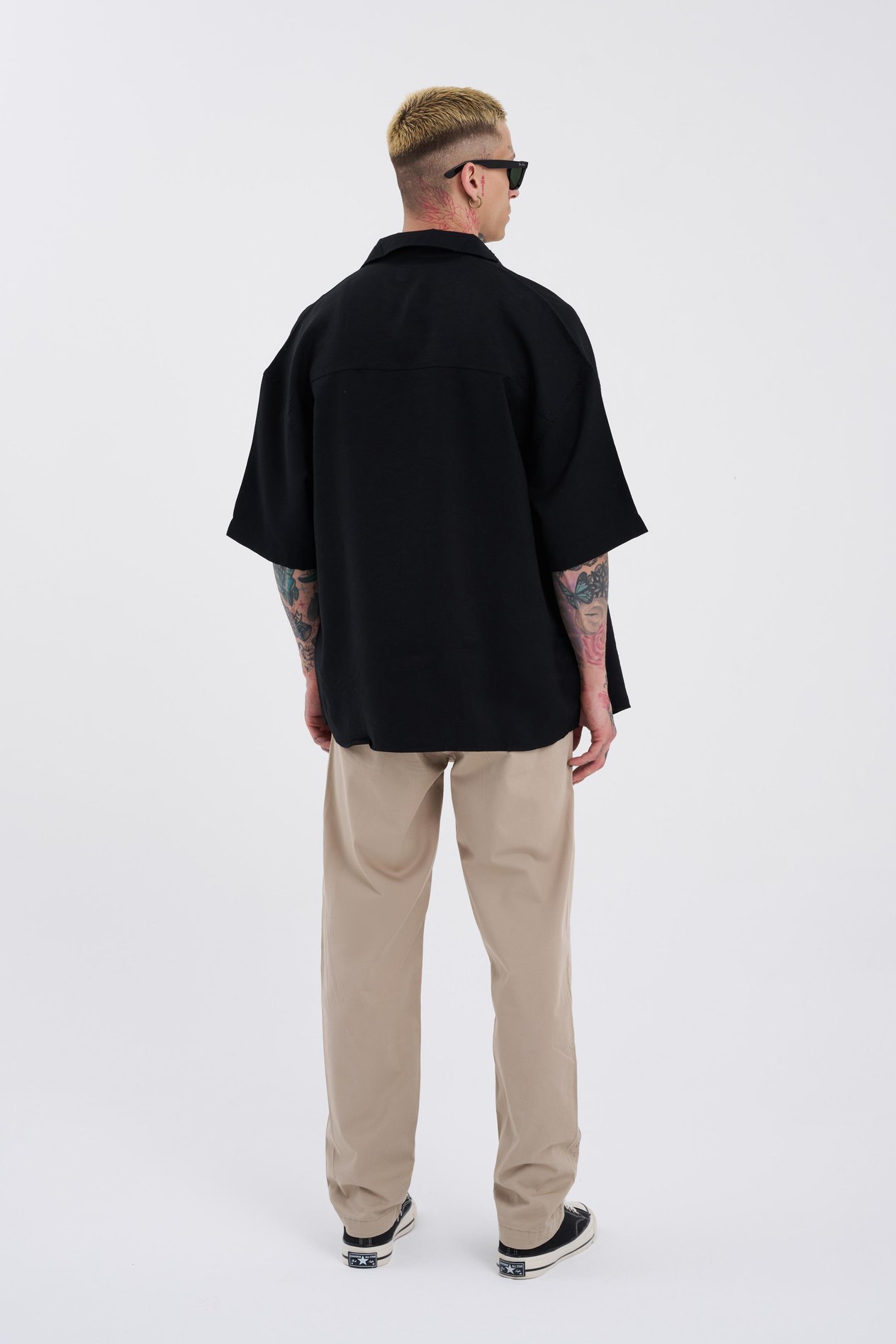 Erkek Basic Solid Bej Jean Pantolon