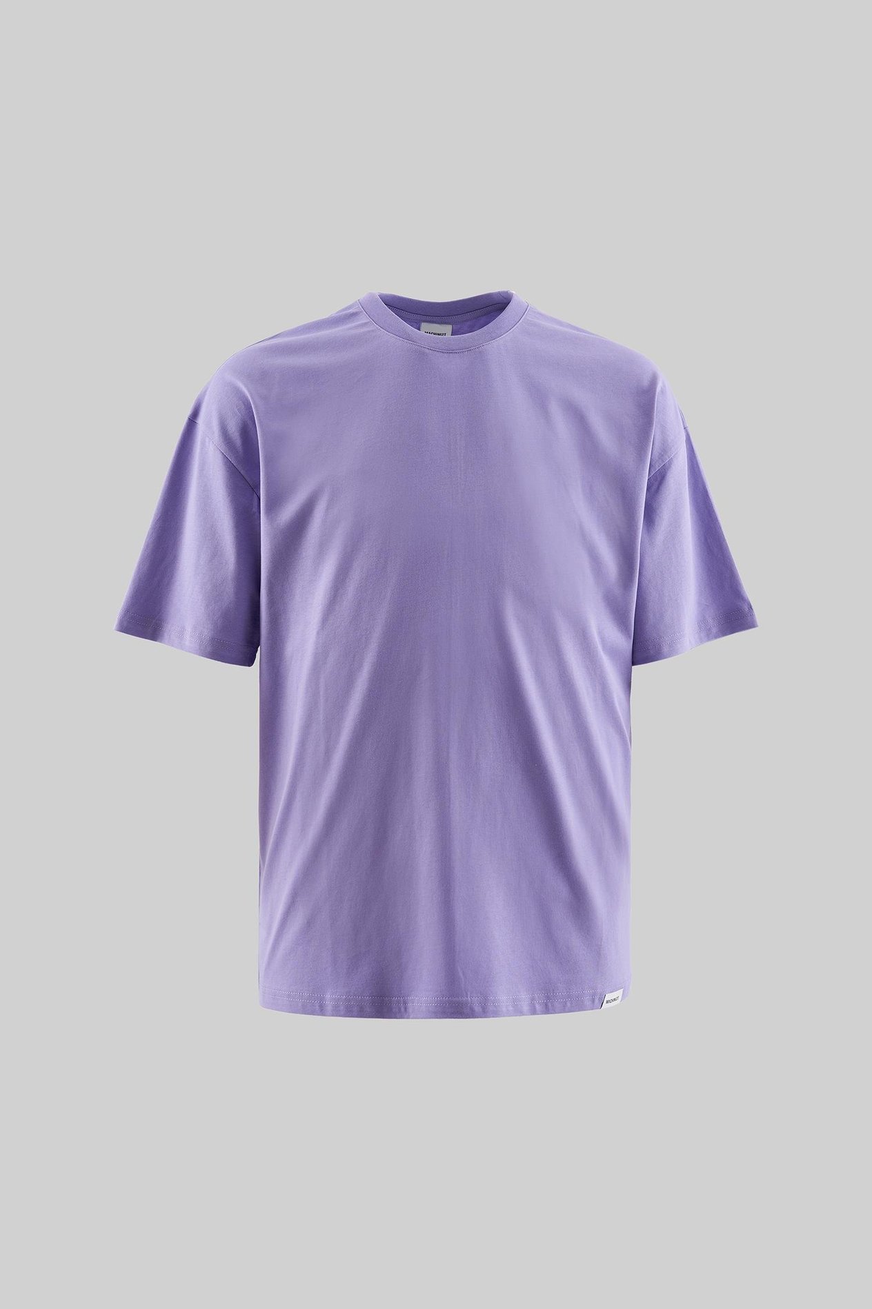 Erkek Basic Super Pamuklu Oversize Lila Tişört