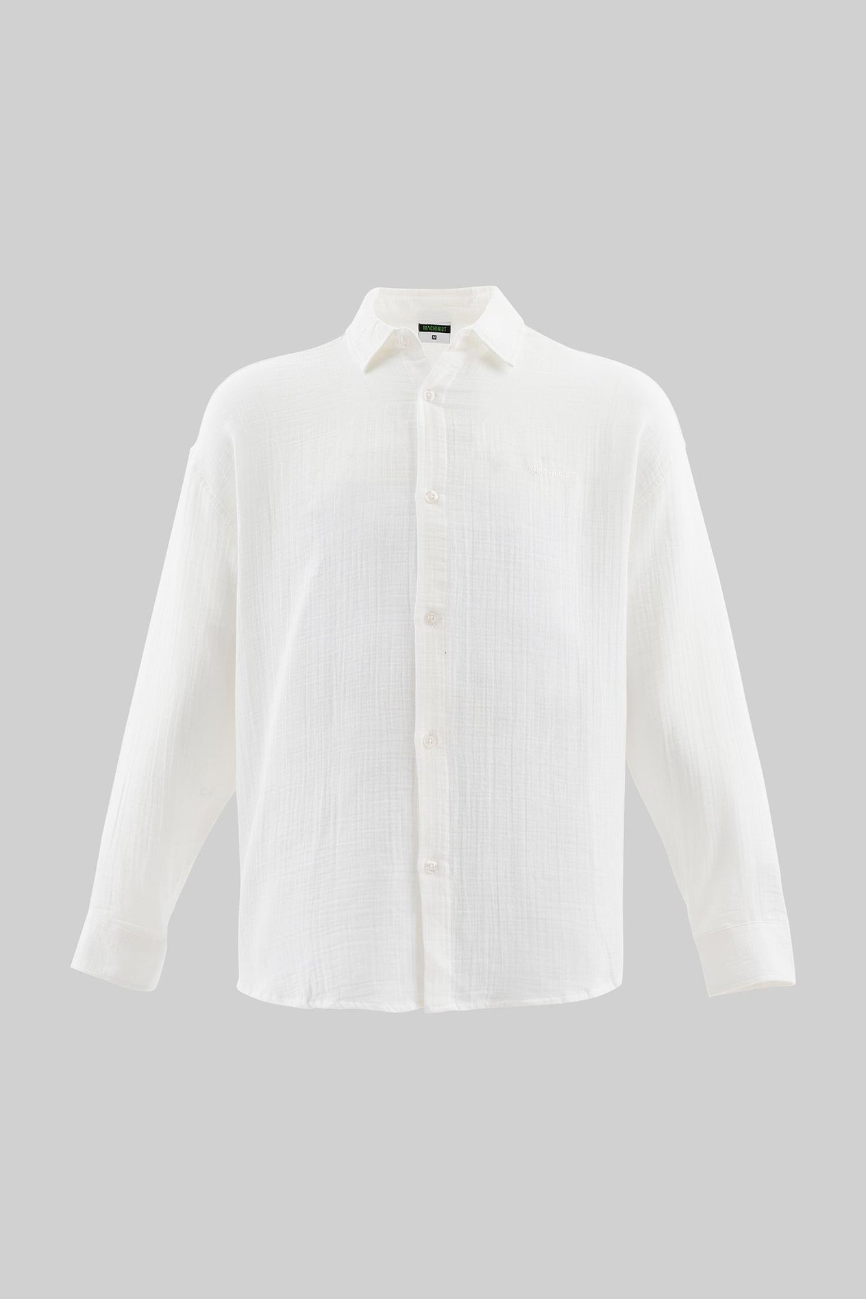 Erkek Basic Uzun Kollu Cotton Ekru Gömlek