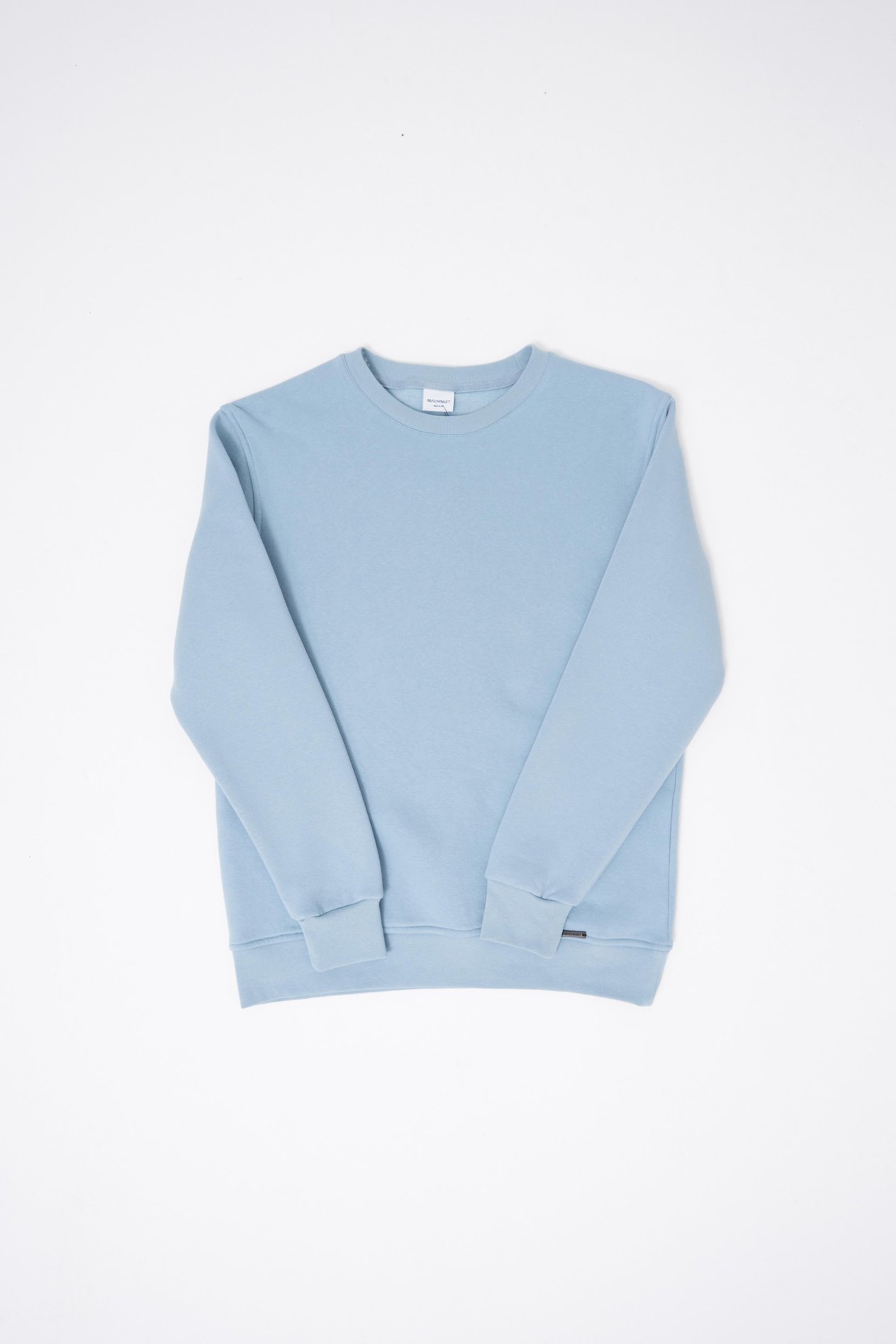 Erkek Bisiklet Yaka Basic Regular Aqua Sweatshirt