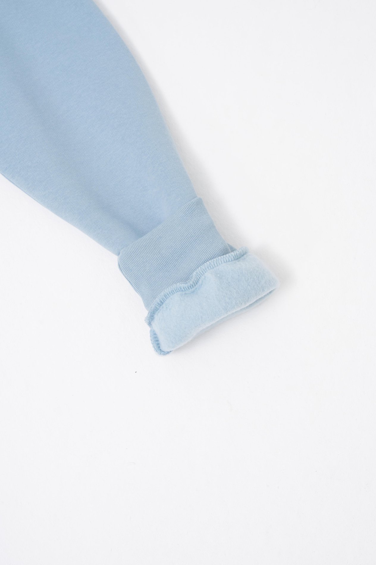 Erkek Bisiklet Yaka Basic Regular Aqua Sweatshirt