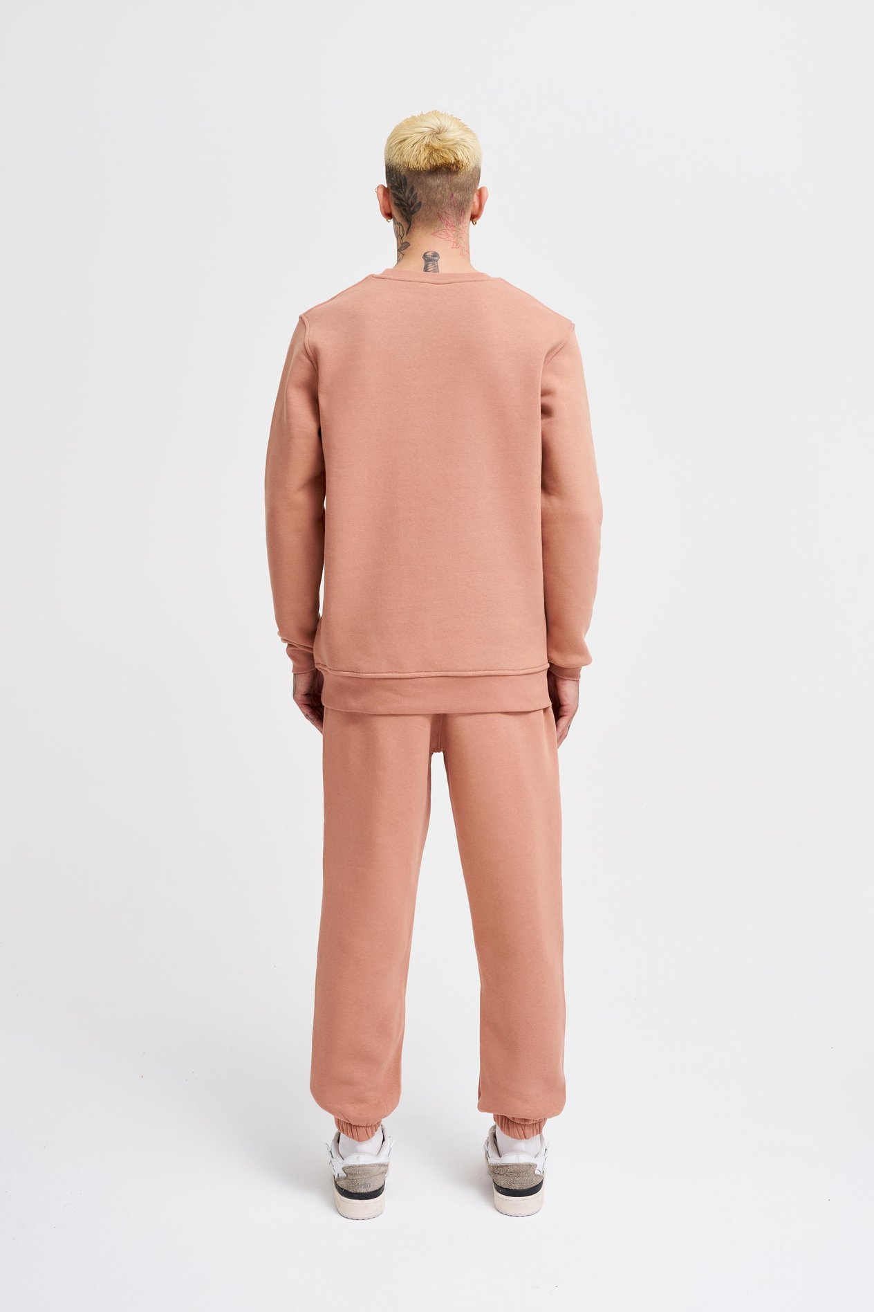 Erkek Bisiklet Yaka Basic Regular Bakır Sweatshirt