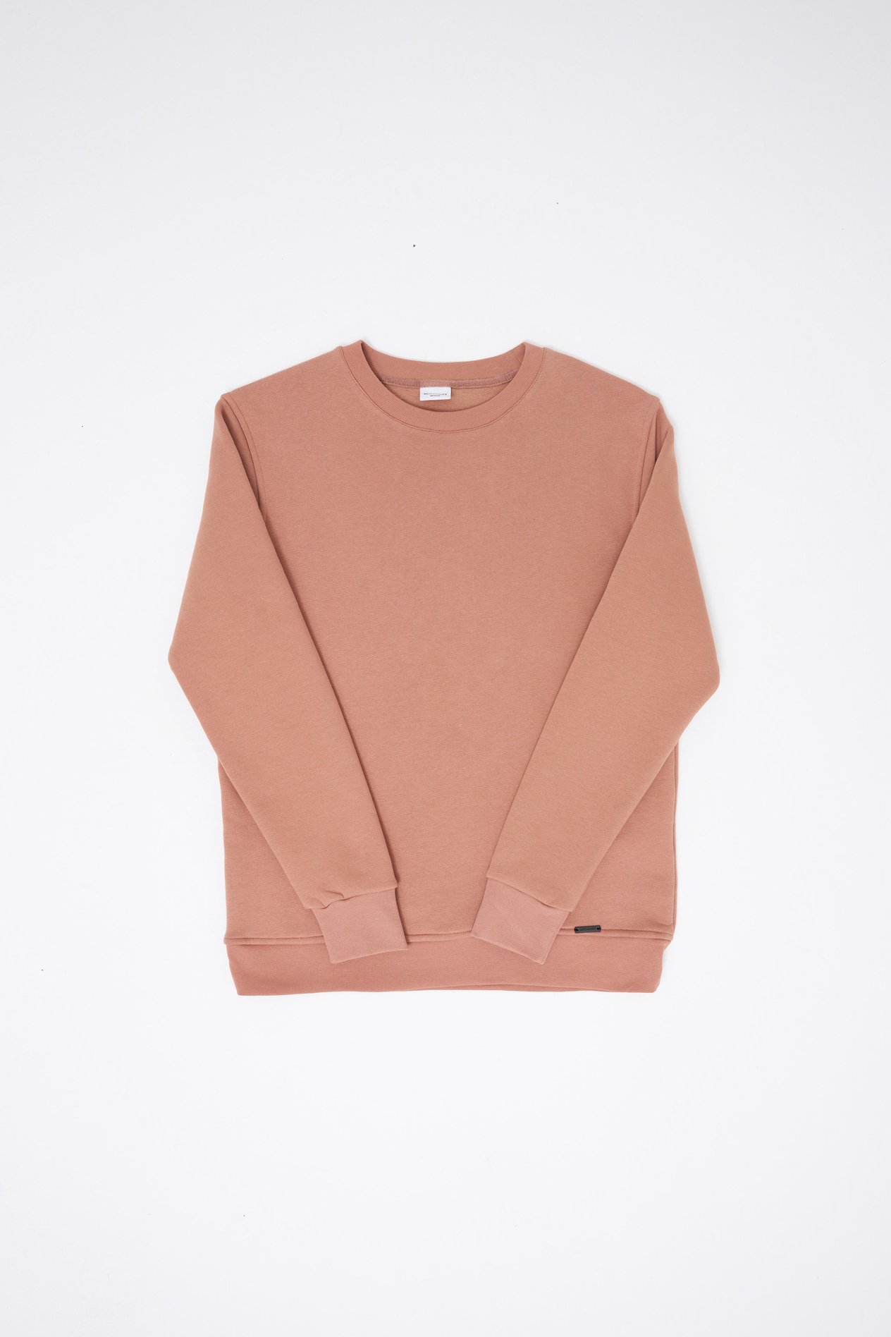 Erkek Bisiklet Yaka Basic Regular Bakır Sweatshirt