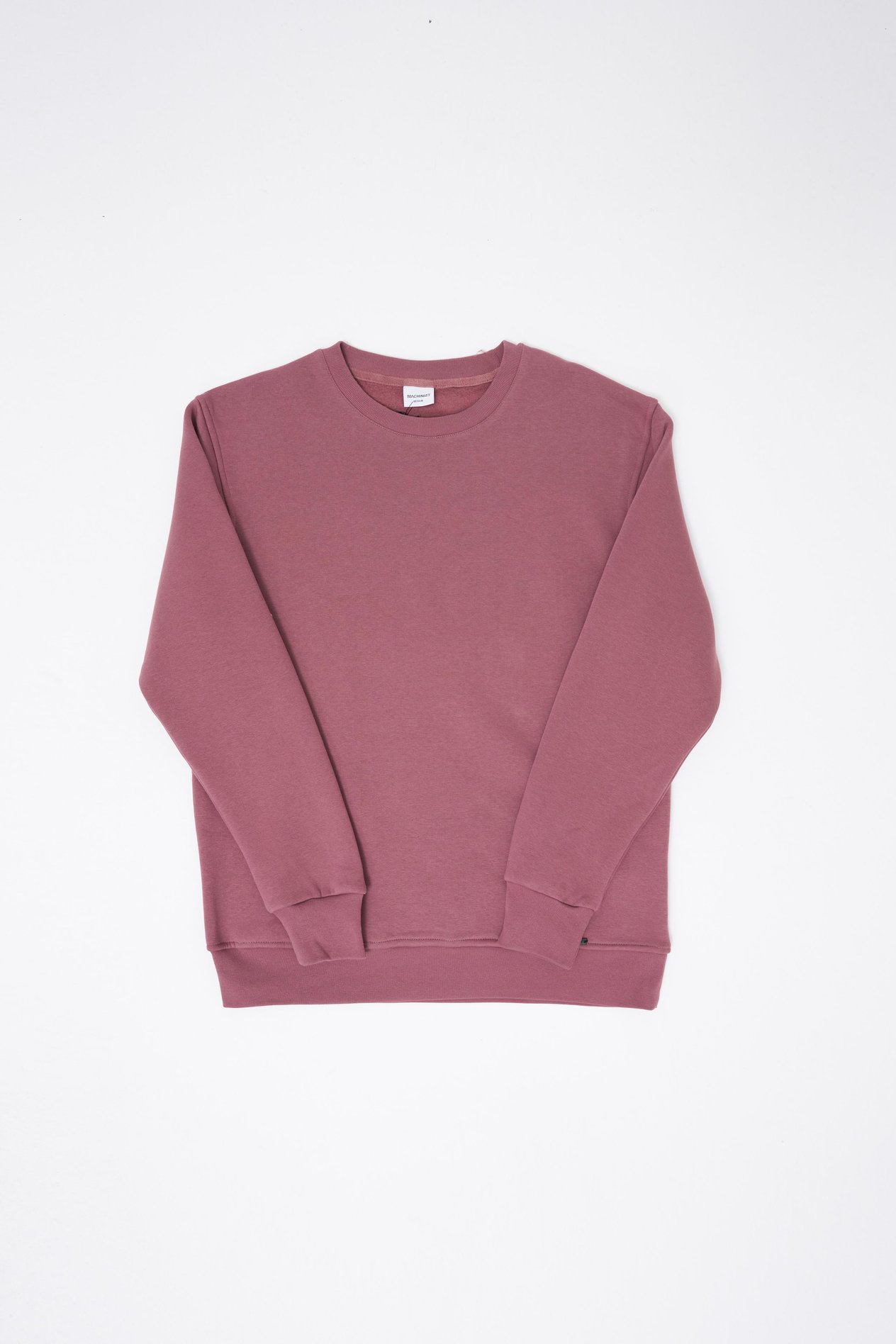 Erkek Bisiklet Yaka Basic Regular Mürdüm Sweatshirt