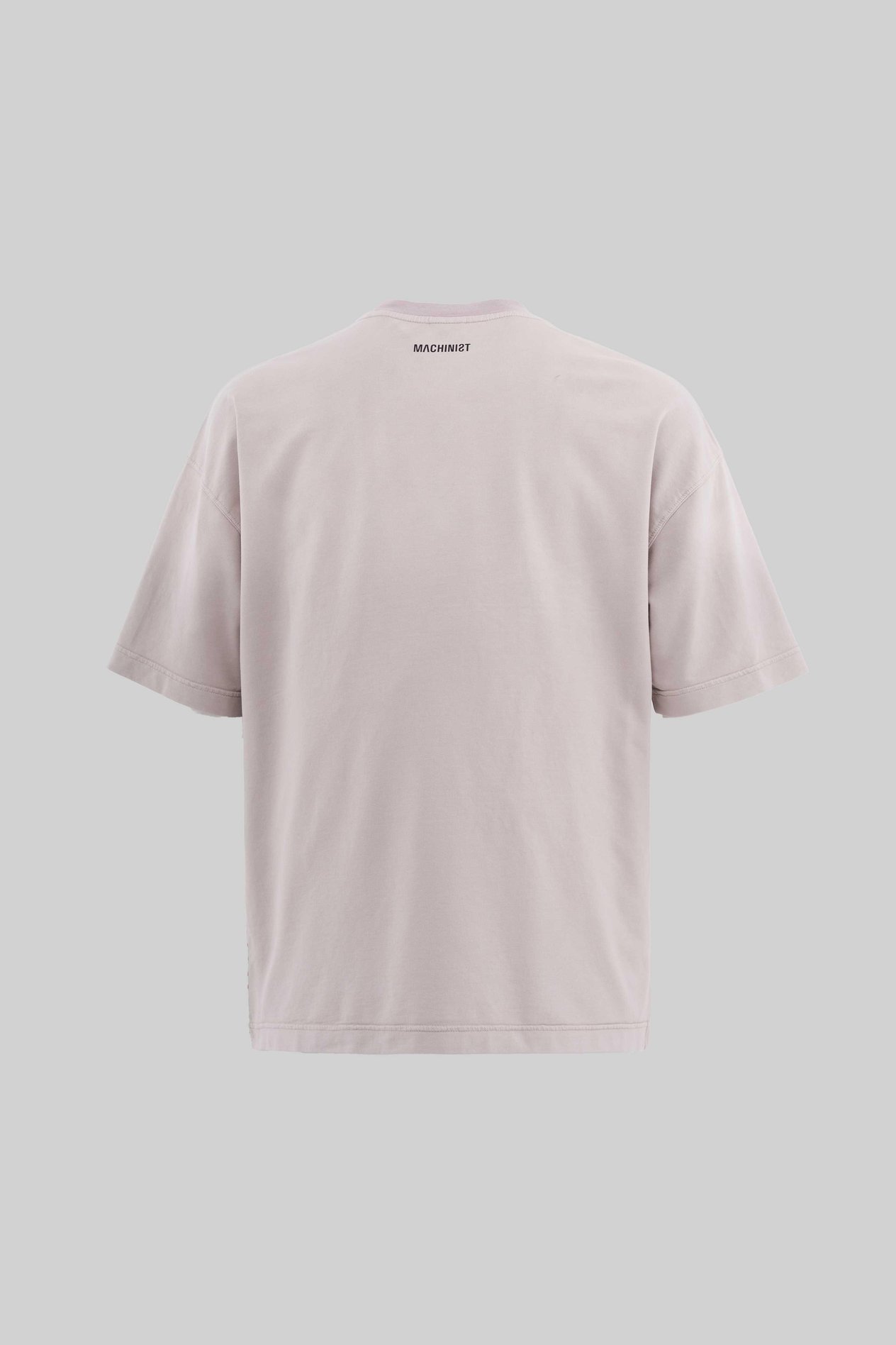 Erkek Cracked Printed Yikamali Oversi̇ze Ti̇şört DARK BEIGE