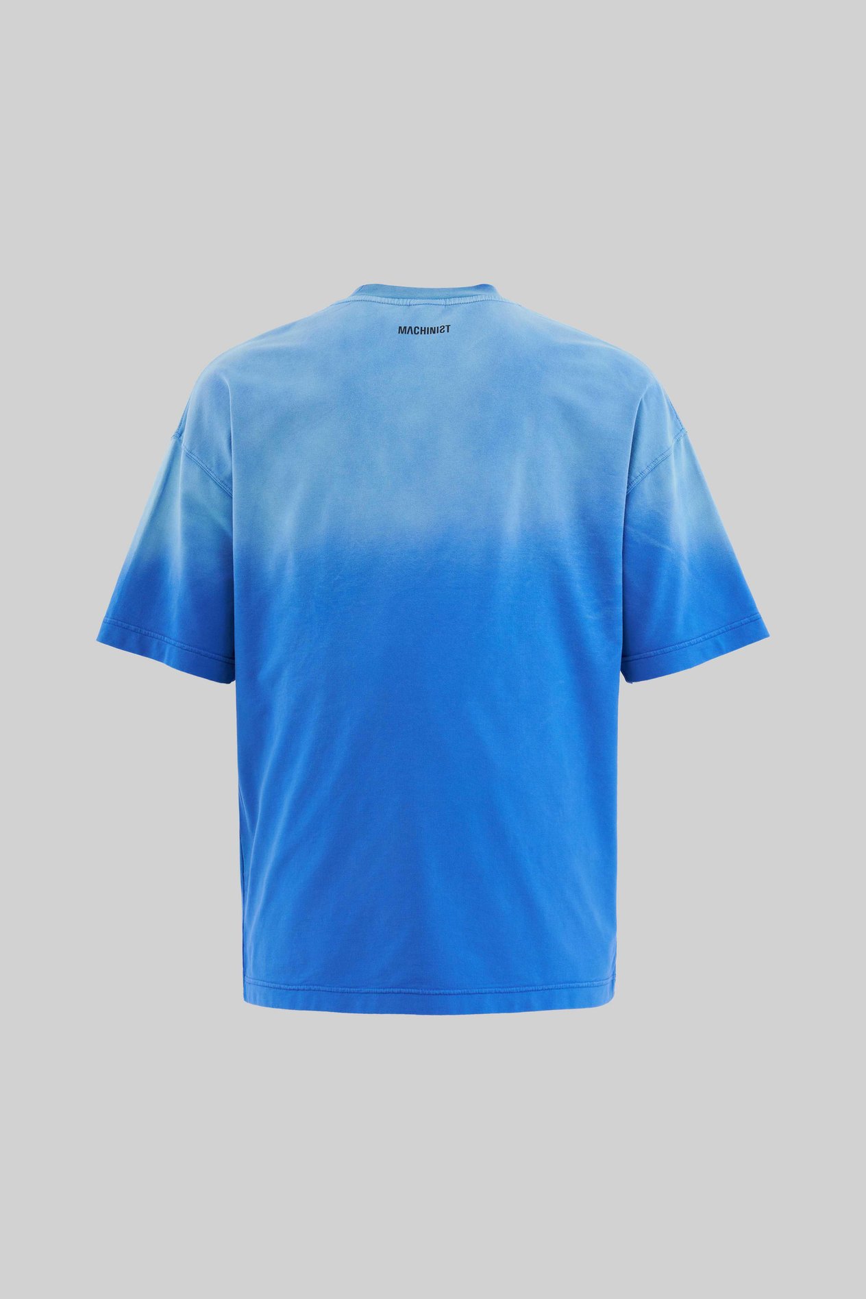 Erkek Cracked Printed Yikamali Oversi̇ze Ti̇şört SOFT BLUE