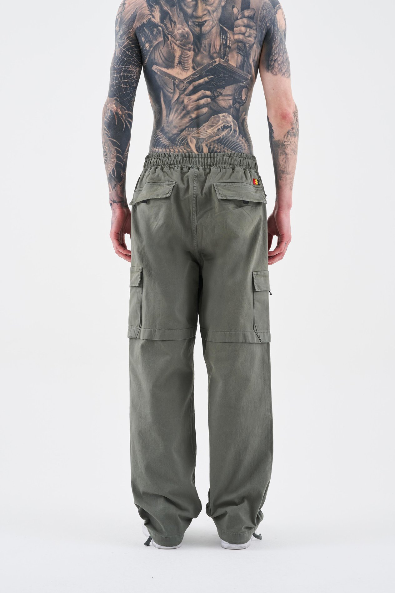 Erkek Denim Kargo Pantolon KHAKI