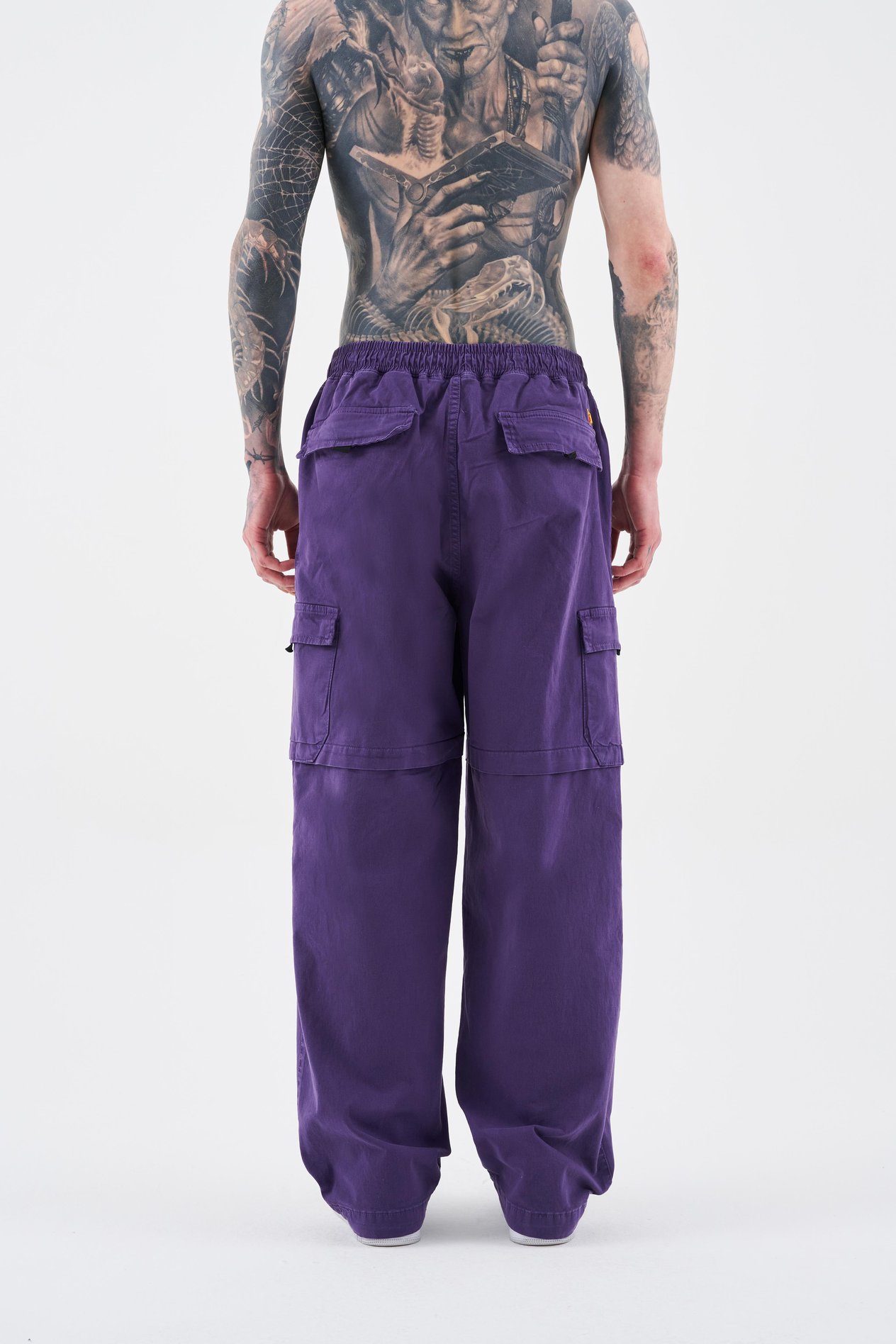 Erkek Denim Kargo Pantolon NEW PURPLE
