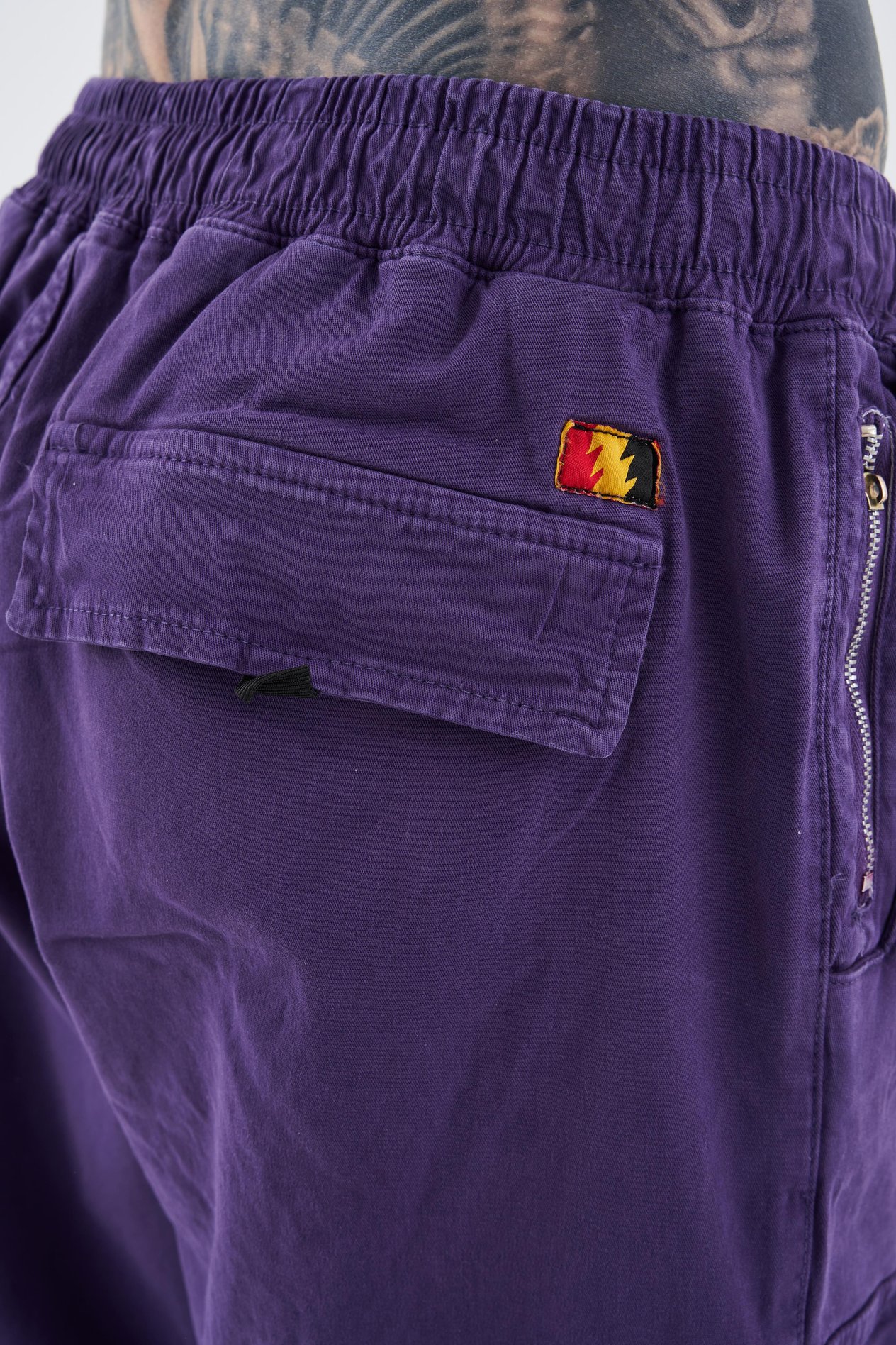 Erkek Denim Kargo Pantolon NEW PURPLE