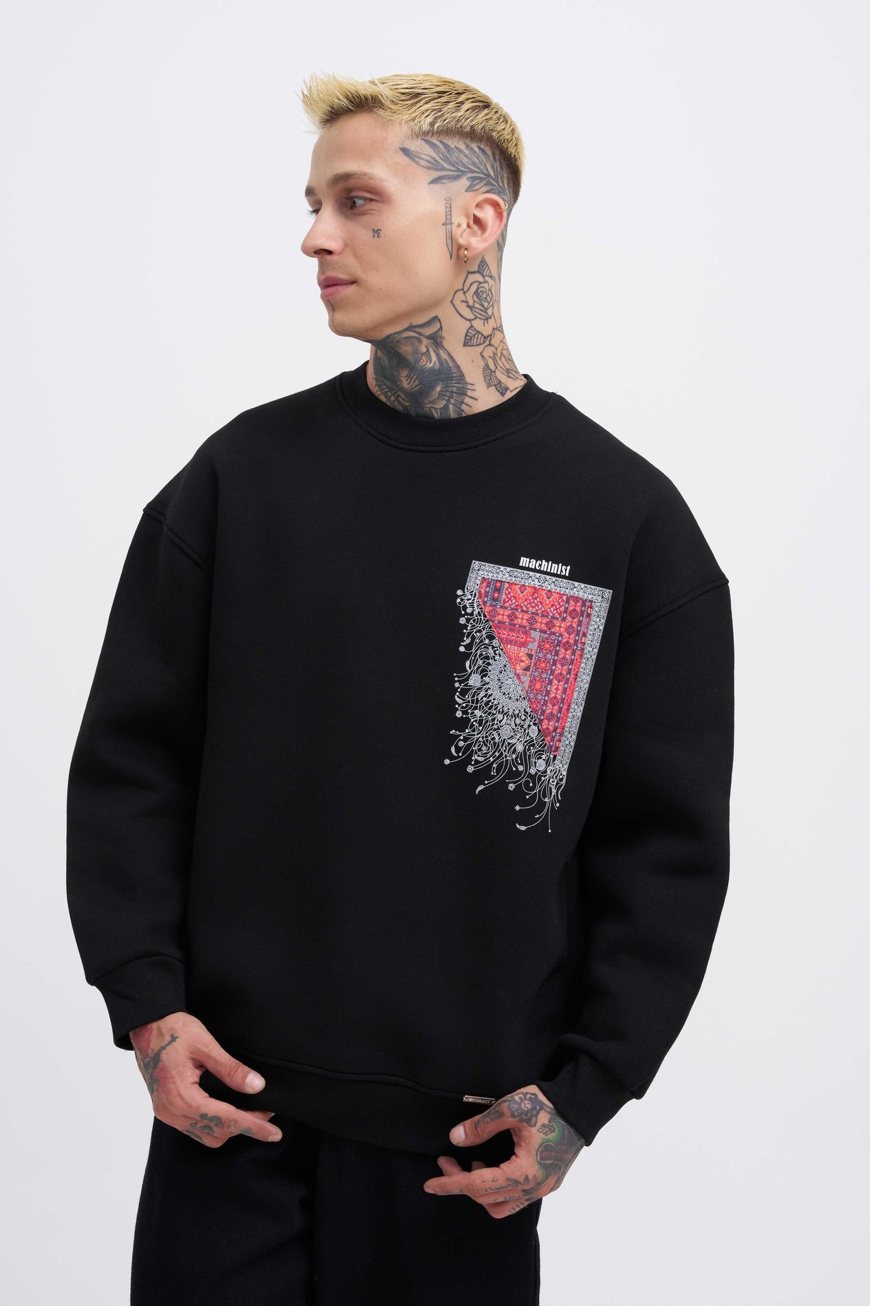Erkek Designed For You Machinist Sweatshirt BLACK
