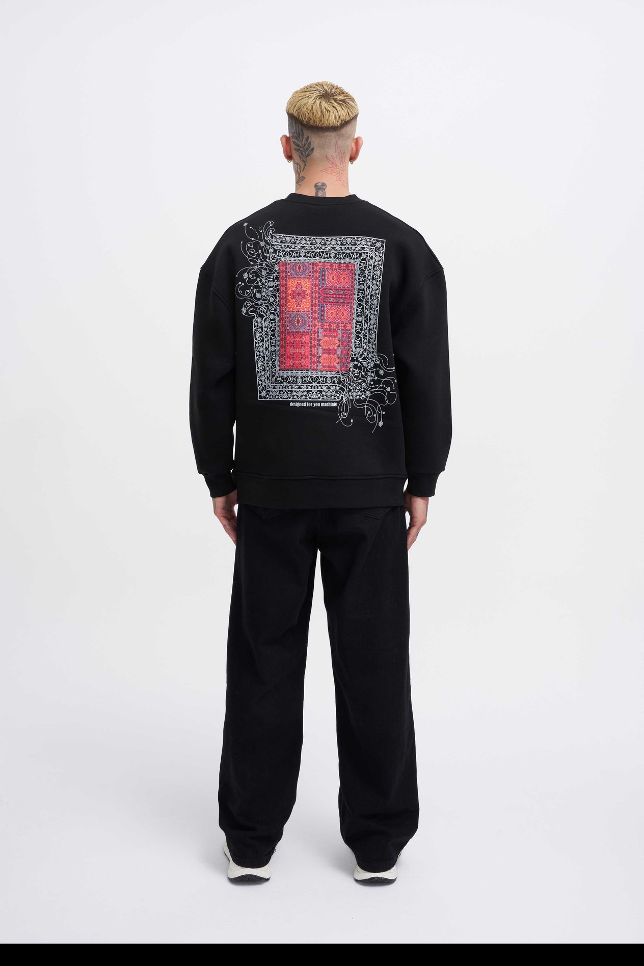 Erkek Designed For You Machinist Sweatshirt BLACK