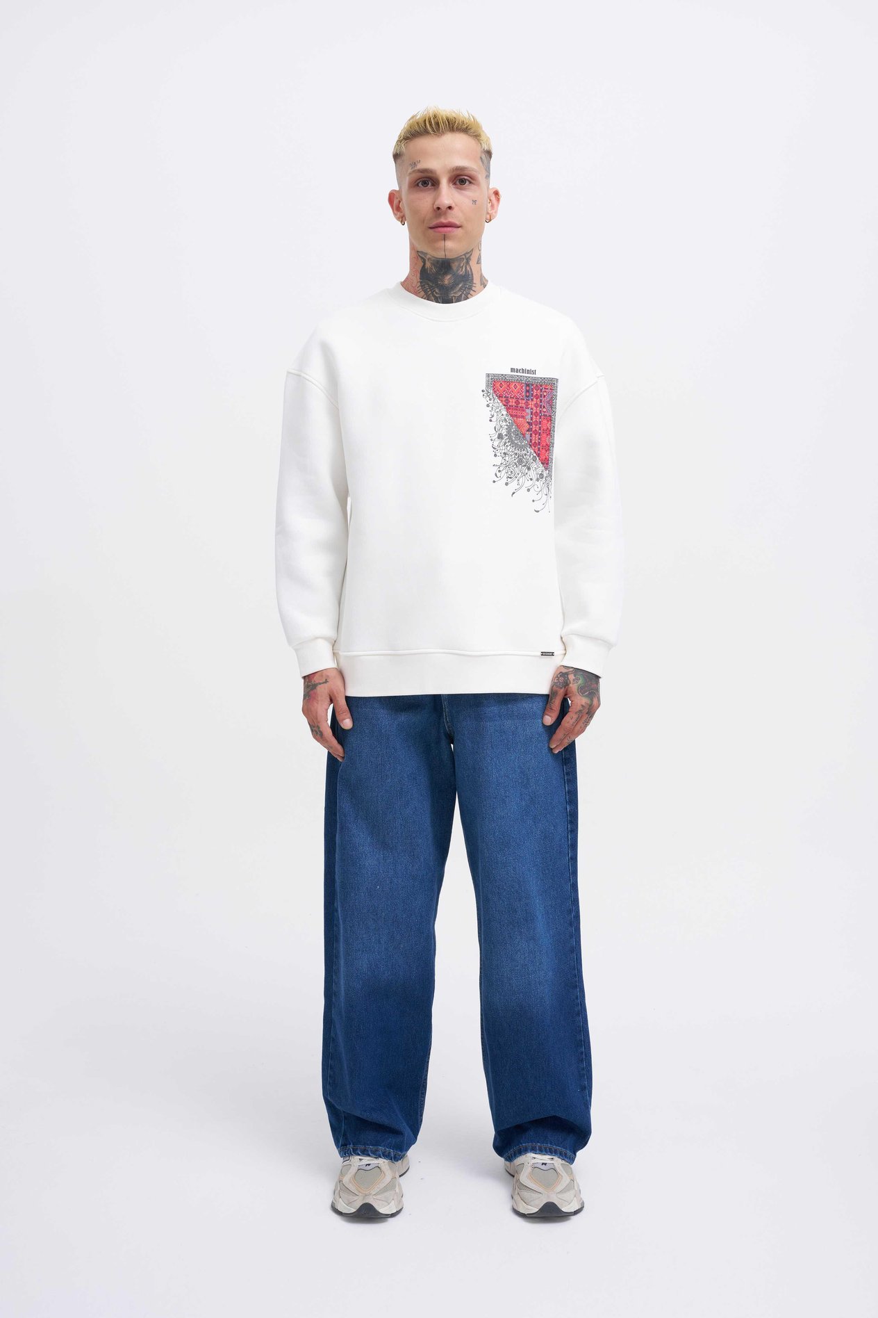 Erkek Designed For You Machinist Sweatshirt ECRU