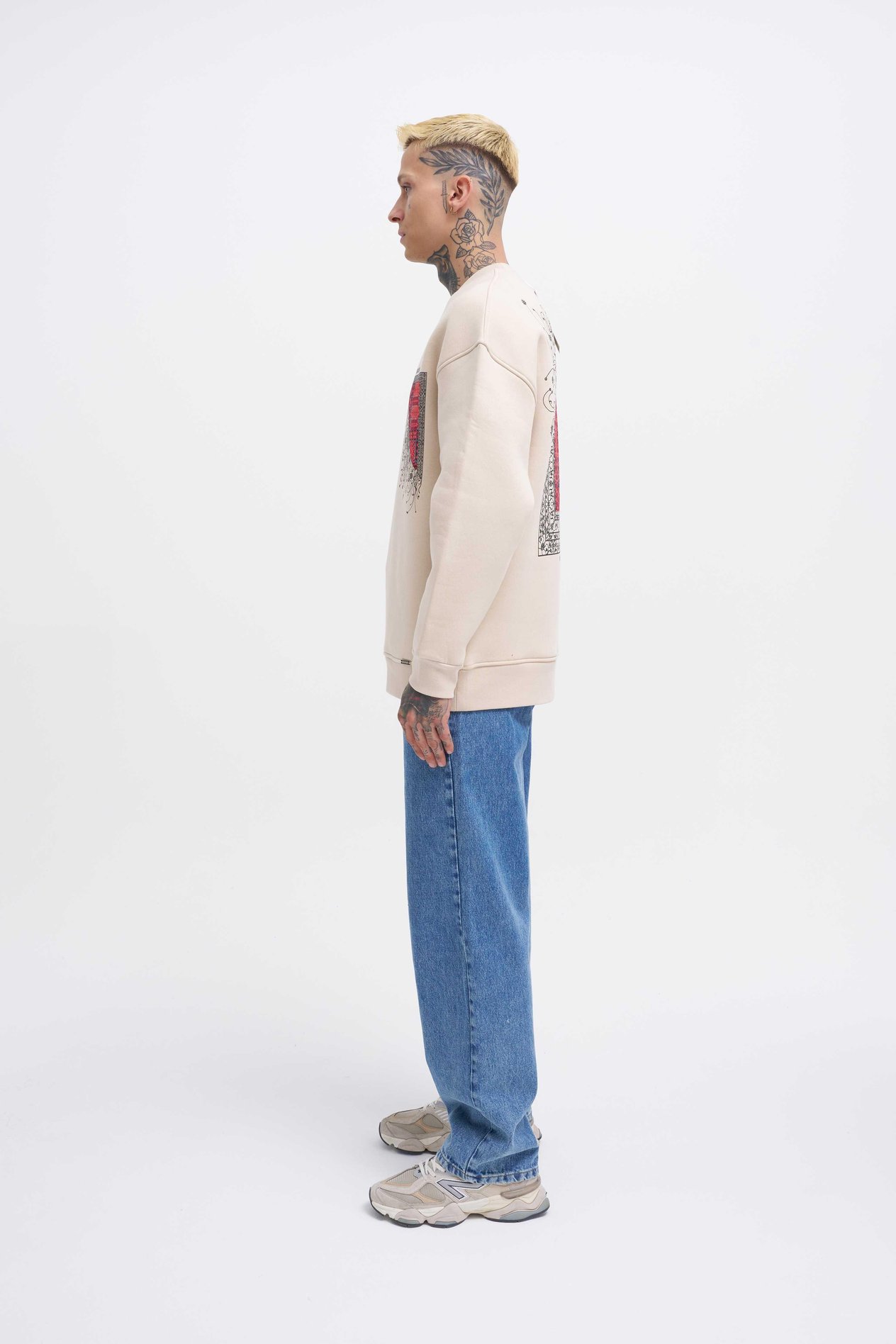 Erkek Designed For You Machinist Sweatshirt SOFT BEIGE