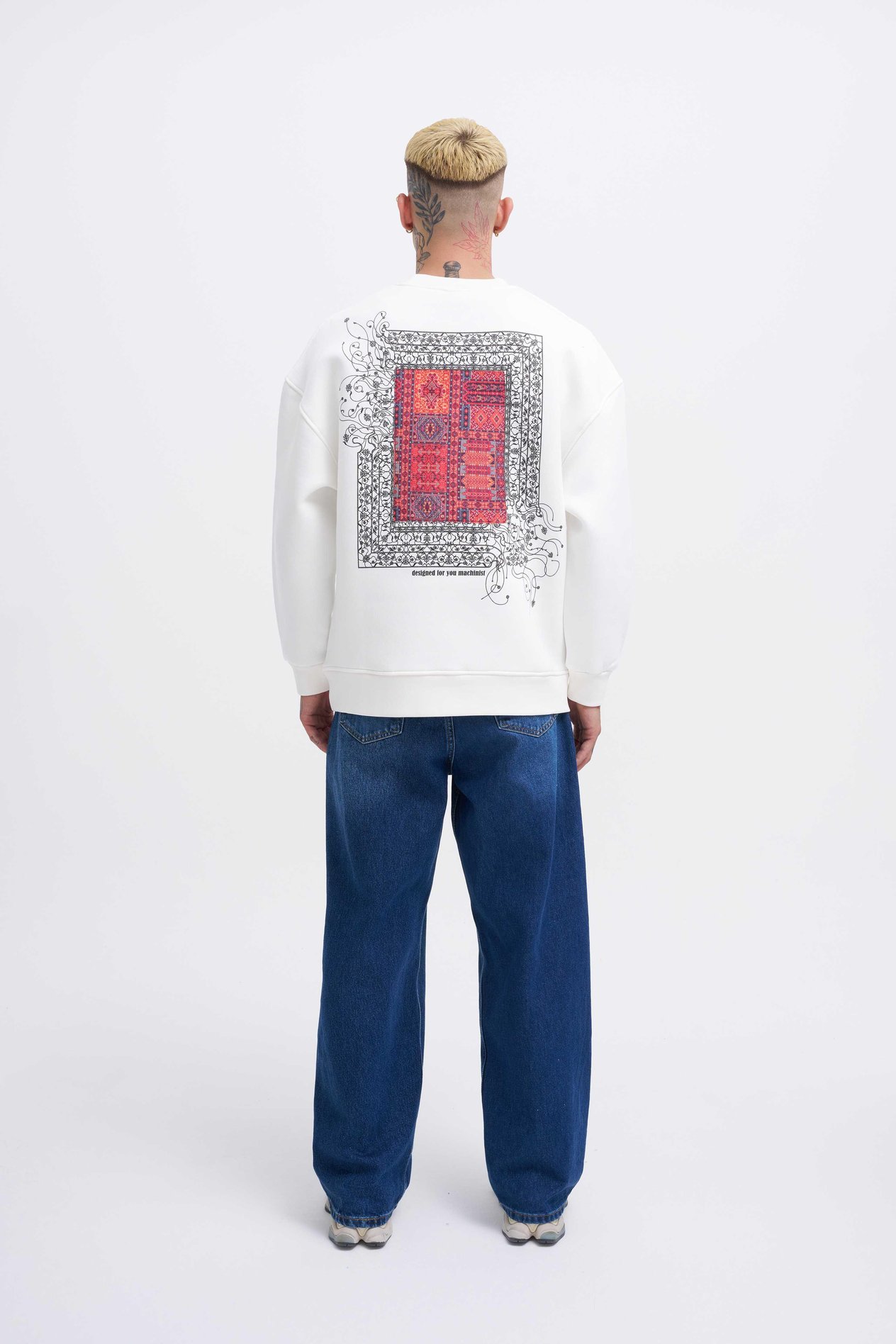 Erkek Designed For You Machinist Sweatshirt ECRU