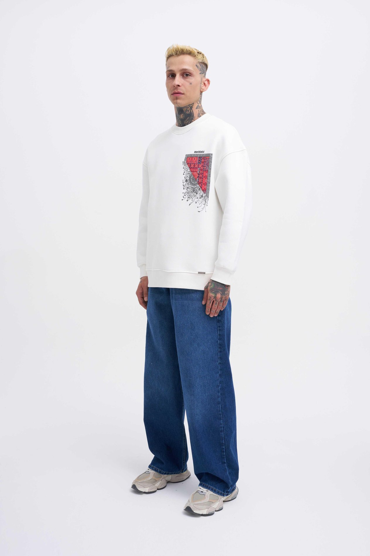 Erkek Designed For You Machinist Sweatshirt ECRU