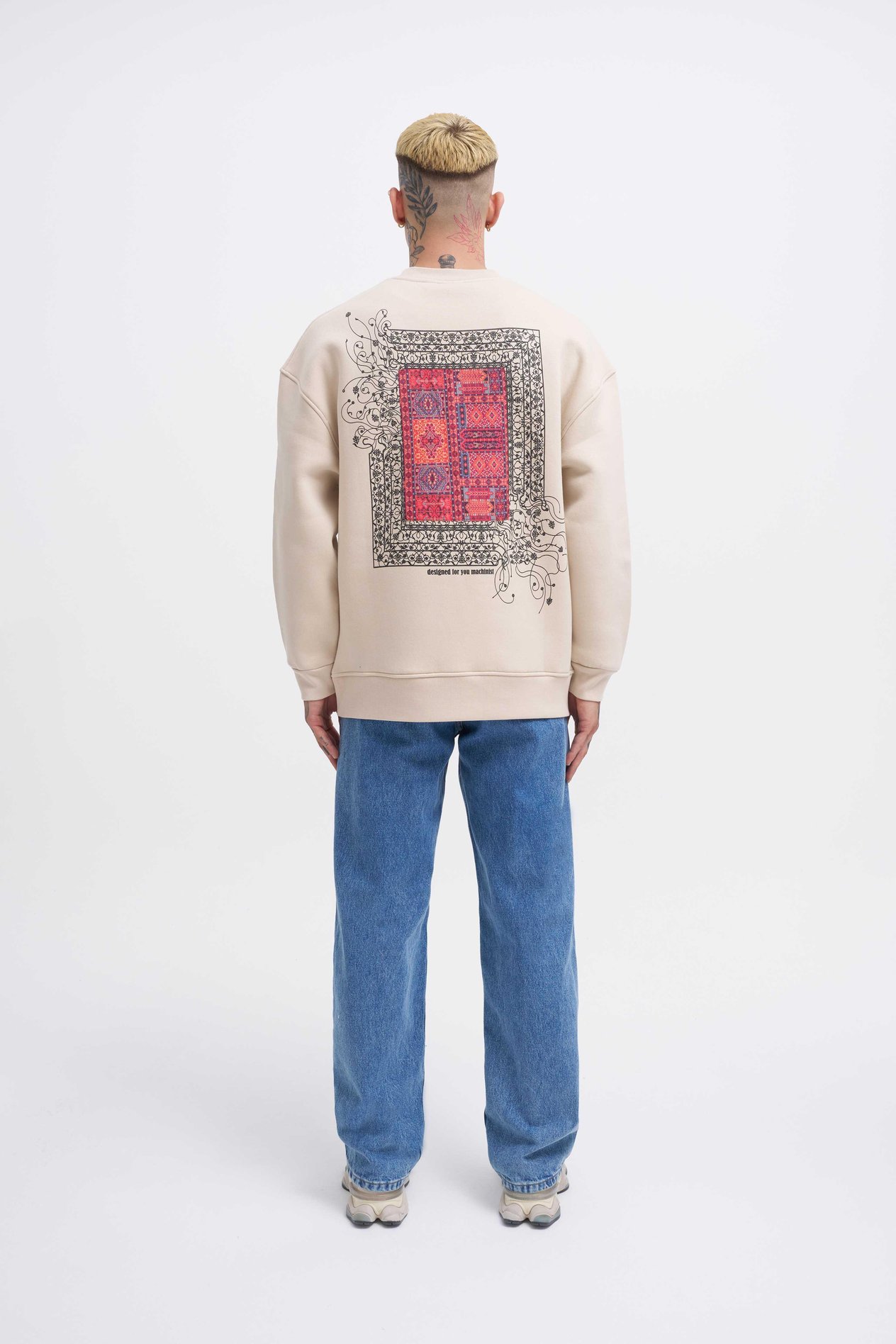 Erkek Designed For You Machinist Sweatshirt SOFT BEIGE