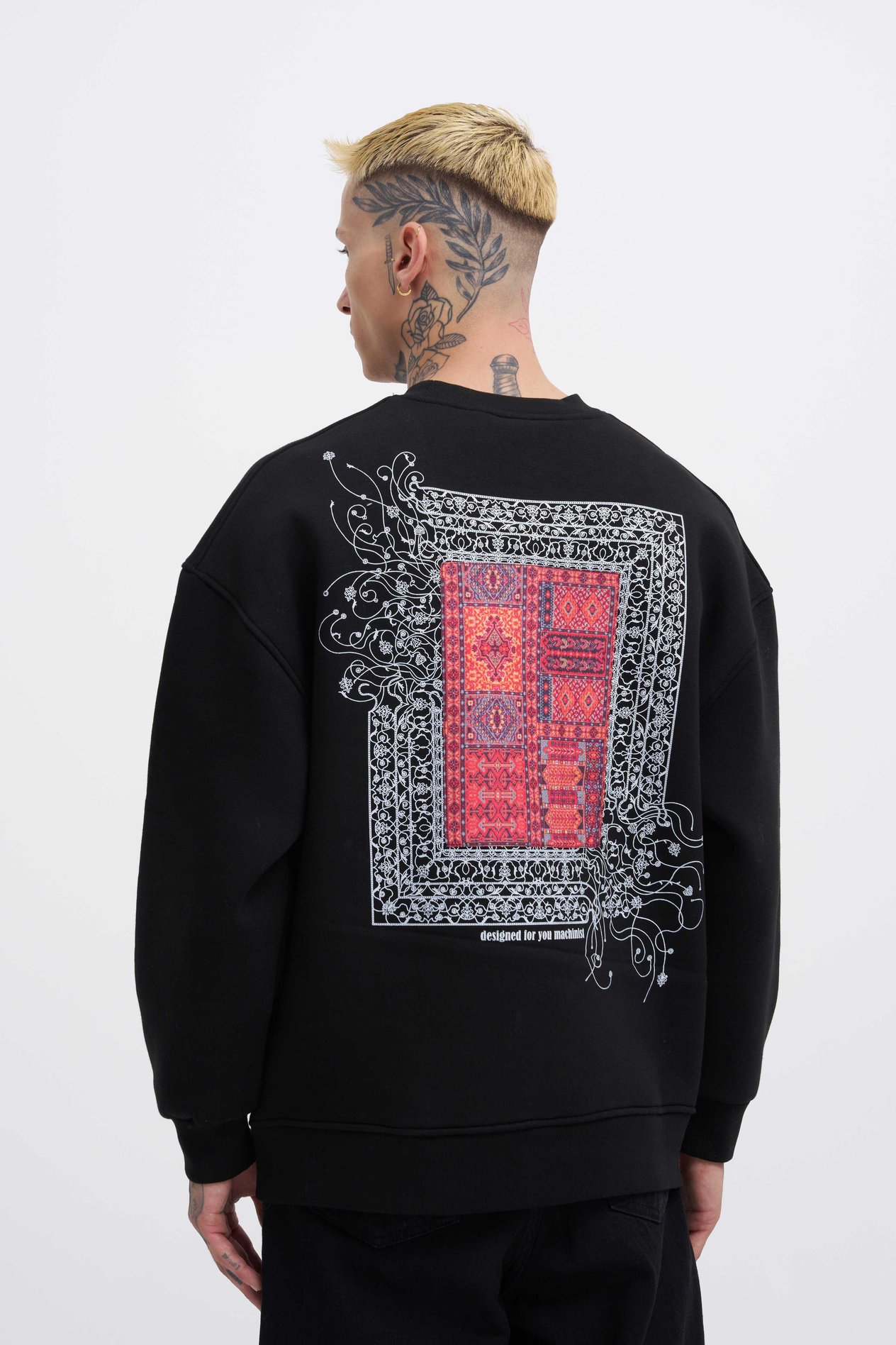 Erkek Designed For You Machinist Sweatshirt BLACK