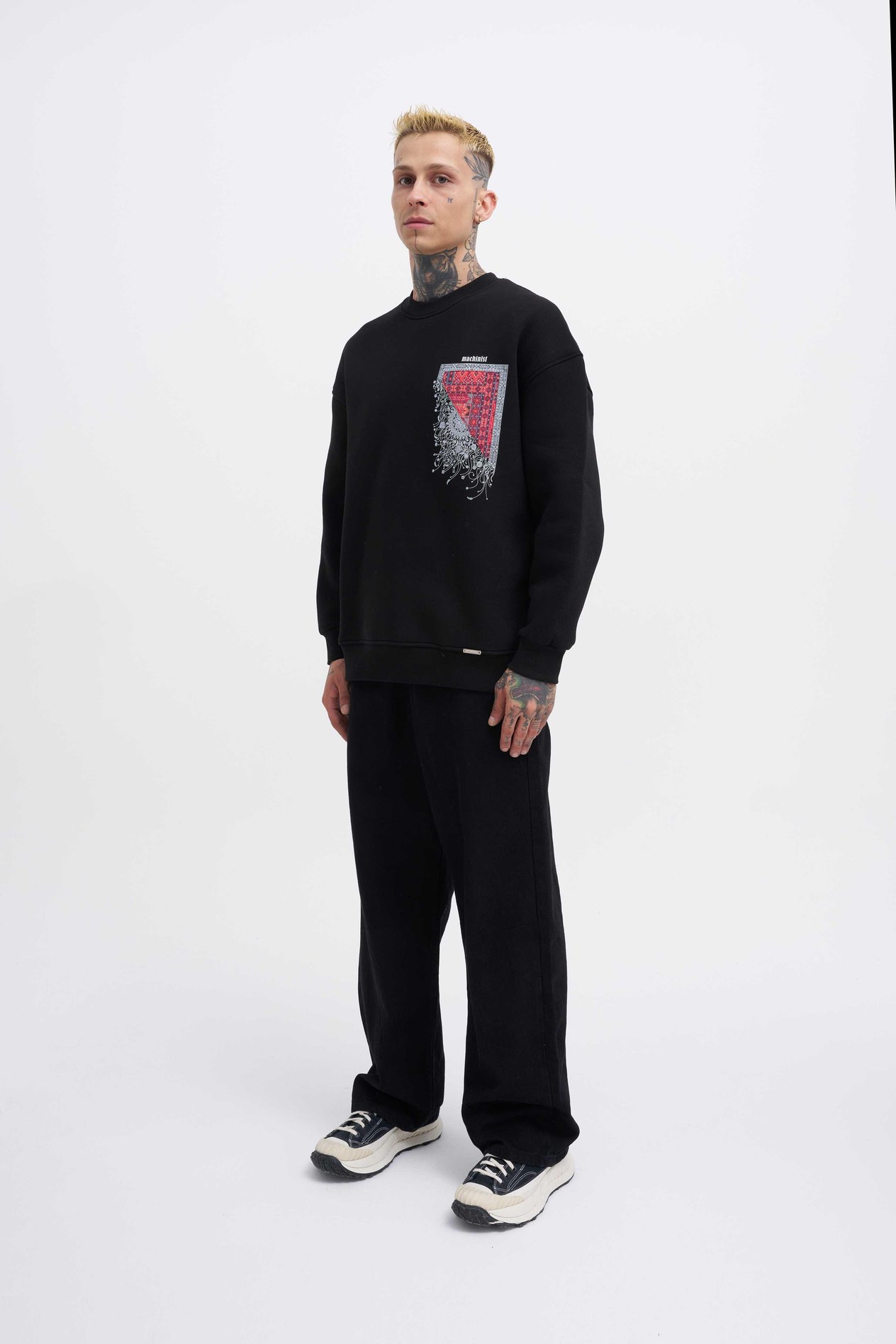 Erkek Designed For You Machinist Sweatshirt BLACK