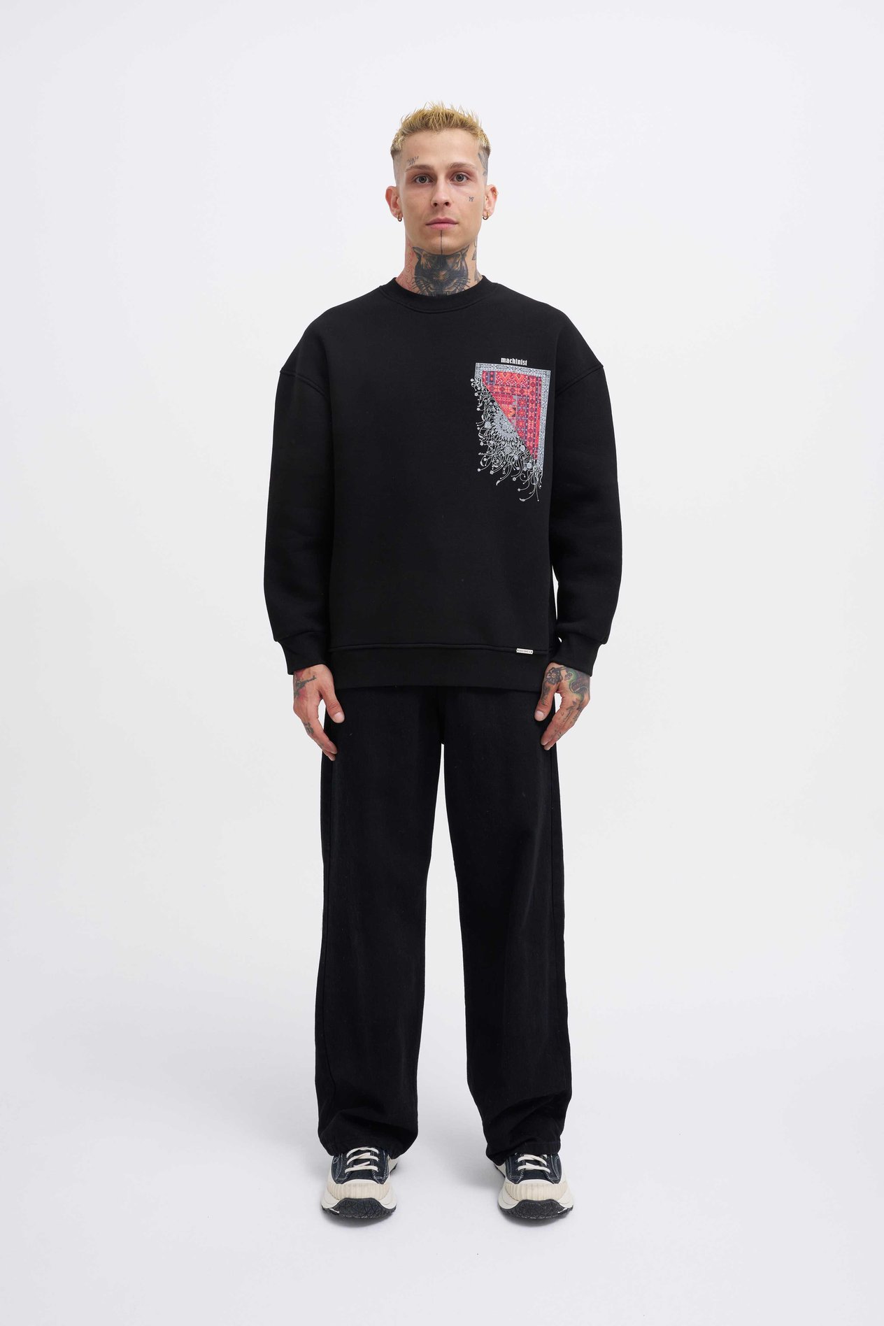 Erkek Designed For You Machinist Sweatshirt BLACK