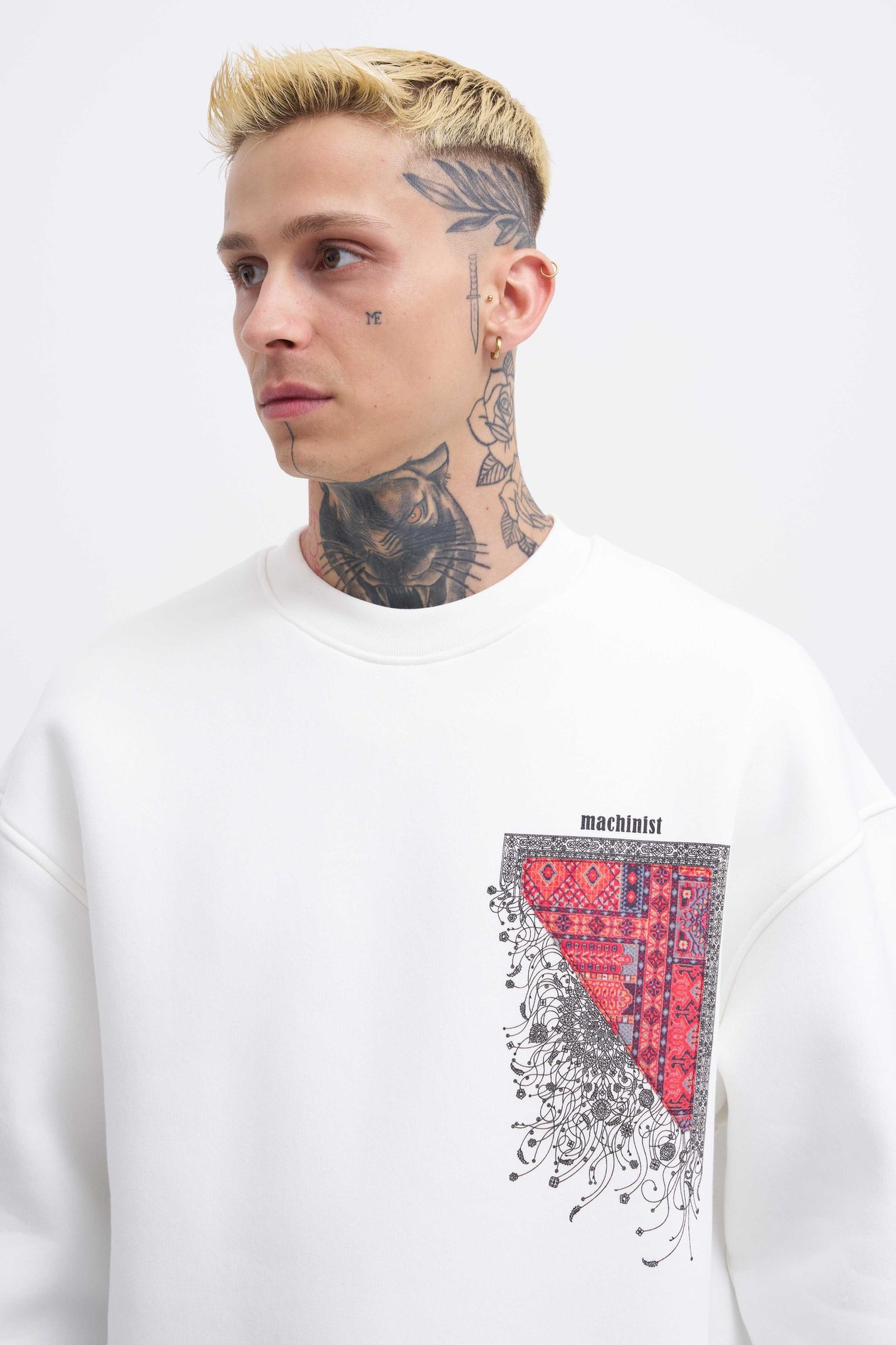 Erkek Designed For You Machinist Sweatshirt ECRU