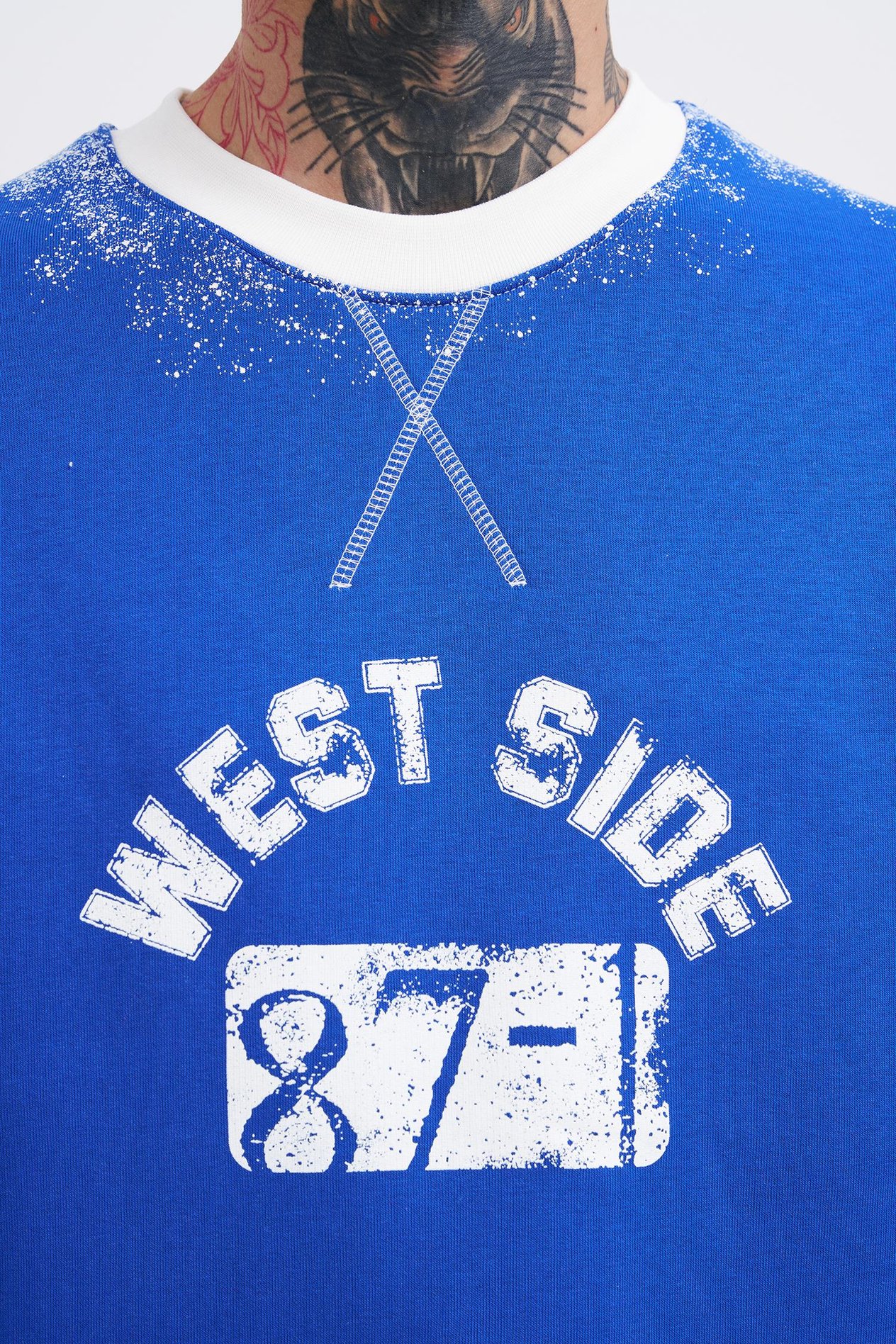 Erkek Double Layer Sweatshirt SOFT BLUE
