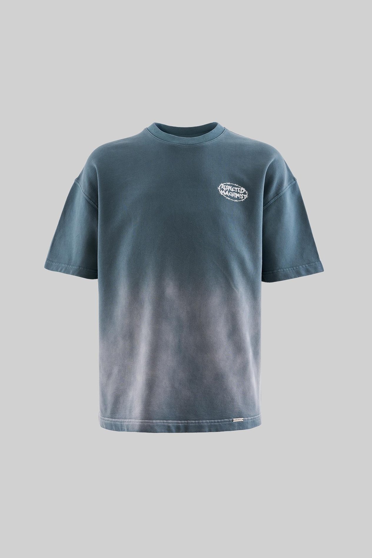 Erkek Effected And Logo Printed Washed Oversize Ghost Tişört